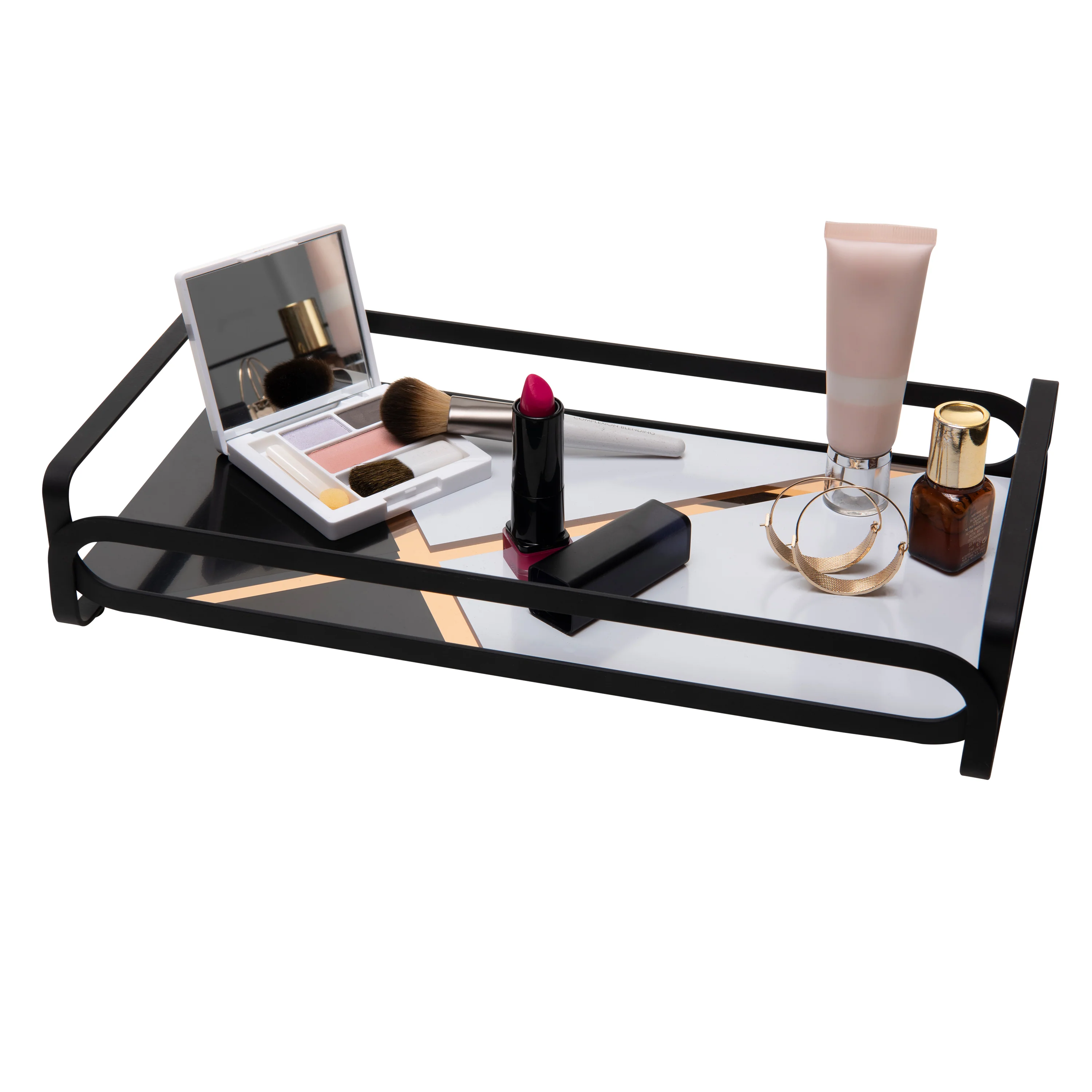 Home Details Color Block Vanity Tray in Matte Black - Image 2