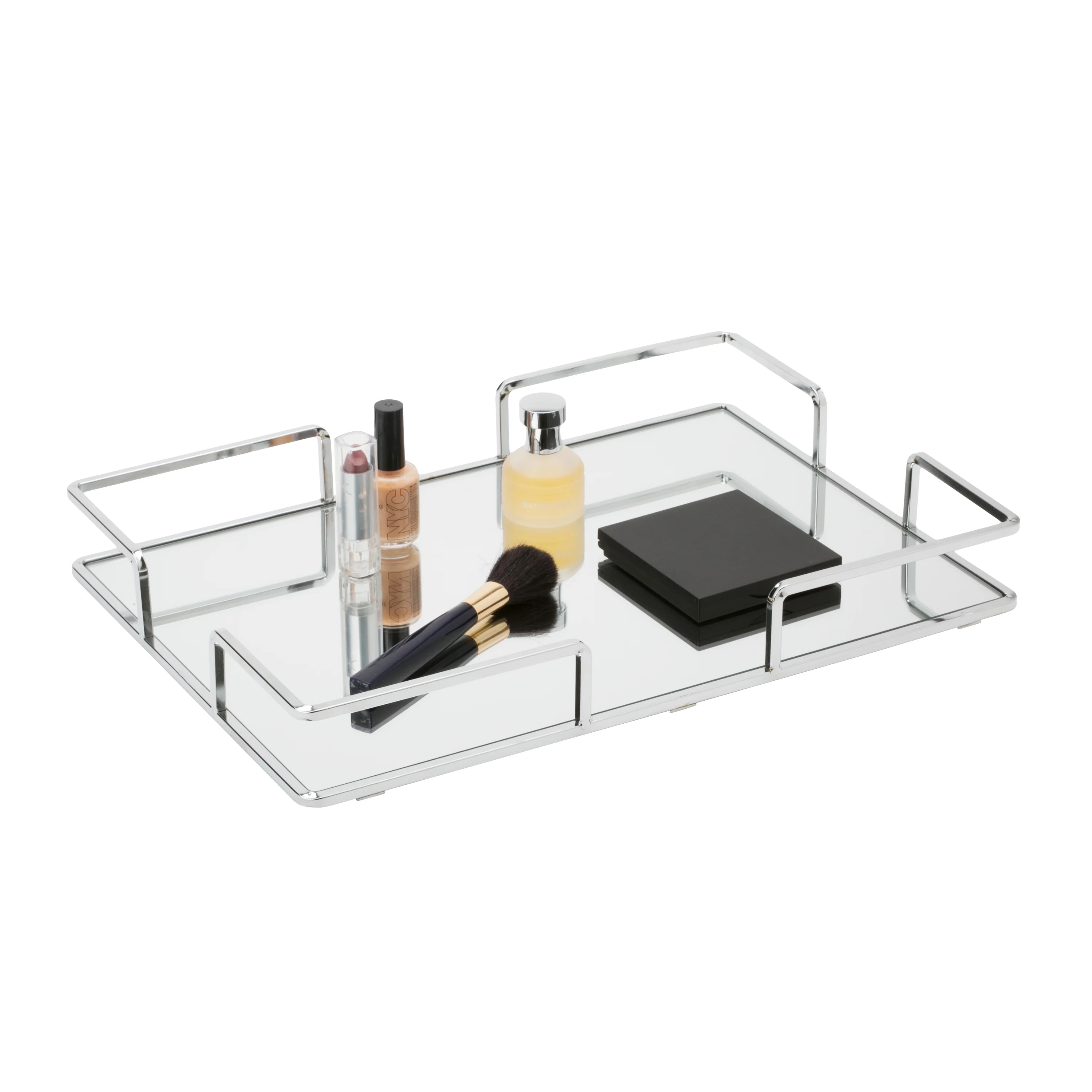 Home Details Modern Square Design Mirror Vanity Tray - Image 2