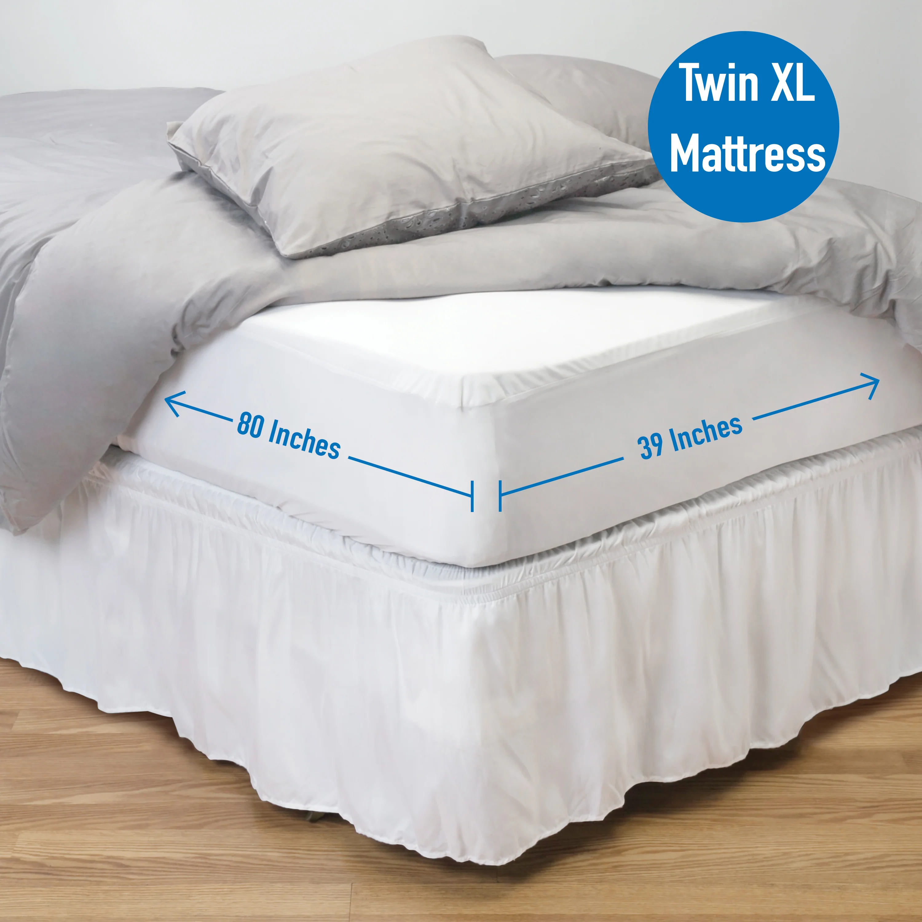 Home Details Twin XL Deluxe Mattress Protector with Full Zippered Encasement - Image 4