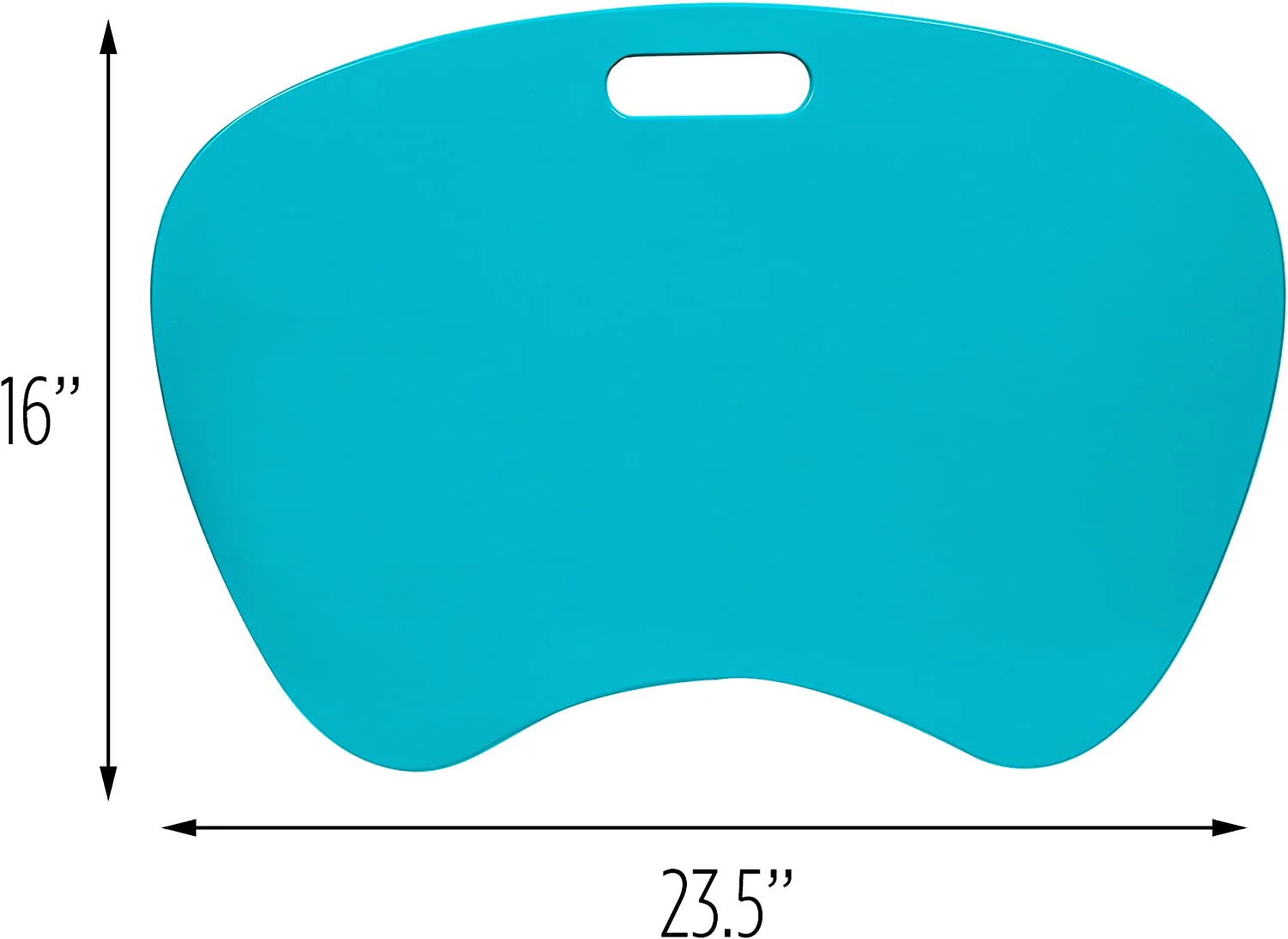 Honey-Can-Do Portable Laptop Lap Desk with Handle, Blue, 23x16x2.5 Inches - Image 3