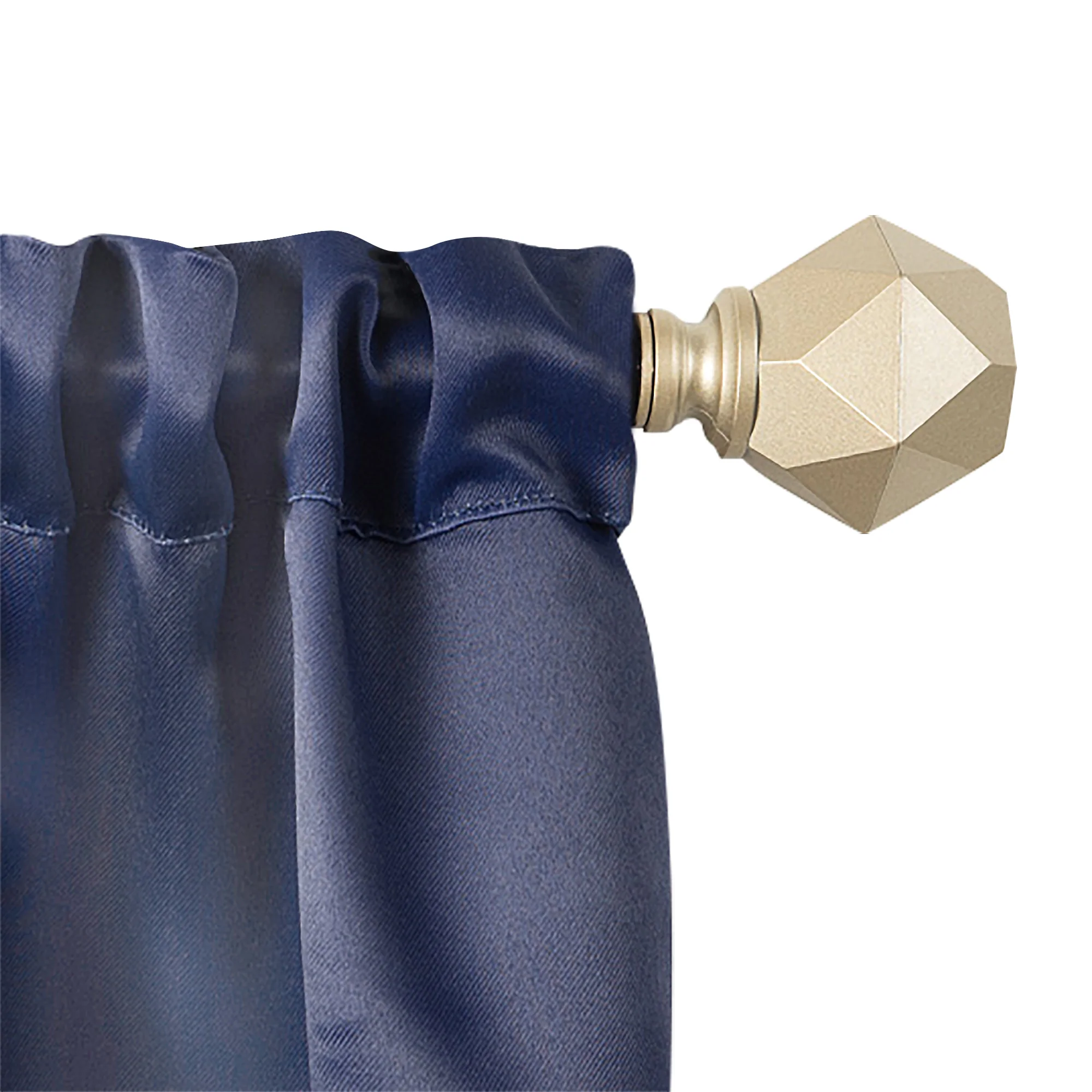 Innovative Decorative Room Darkening Wrap Around Curtain Rod and Finial, Bailey - Image 5