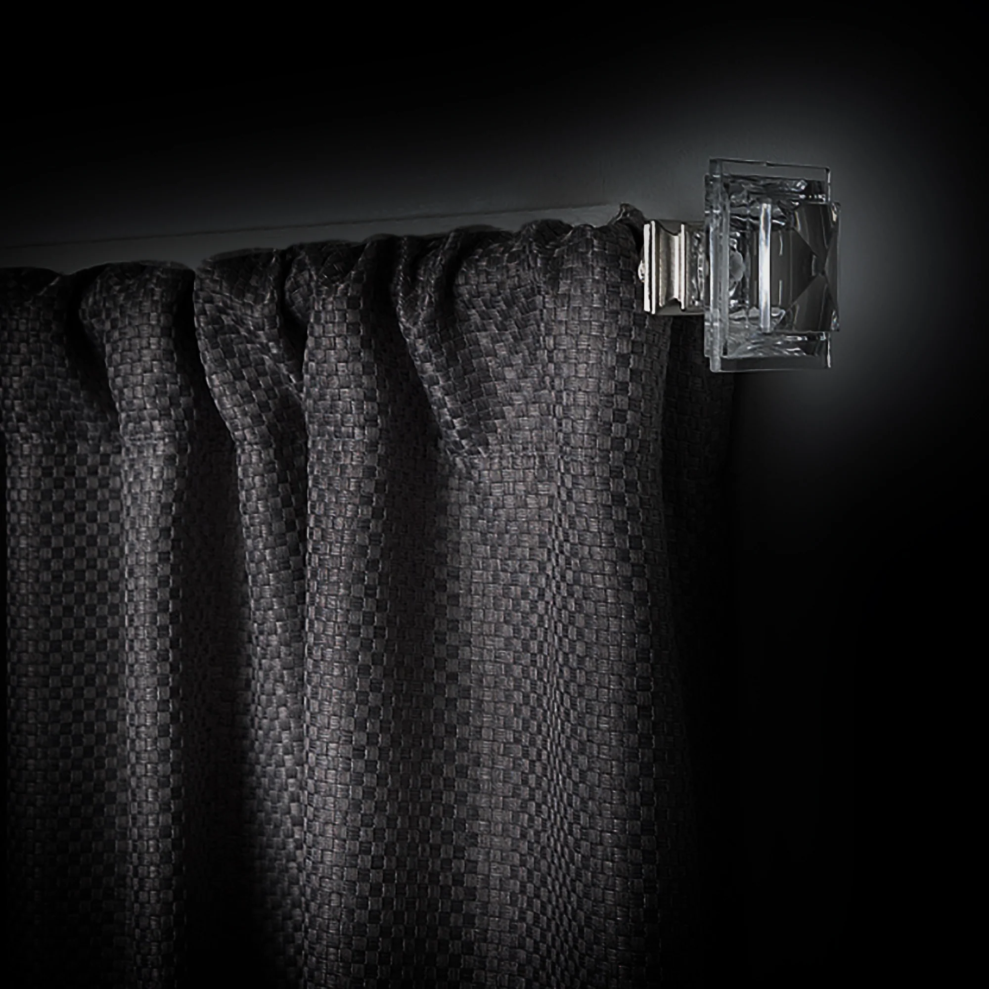 Innovative Decorative Room Darkening Wrap Around Curtain Rod and Finial, Brighton - Image 3