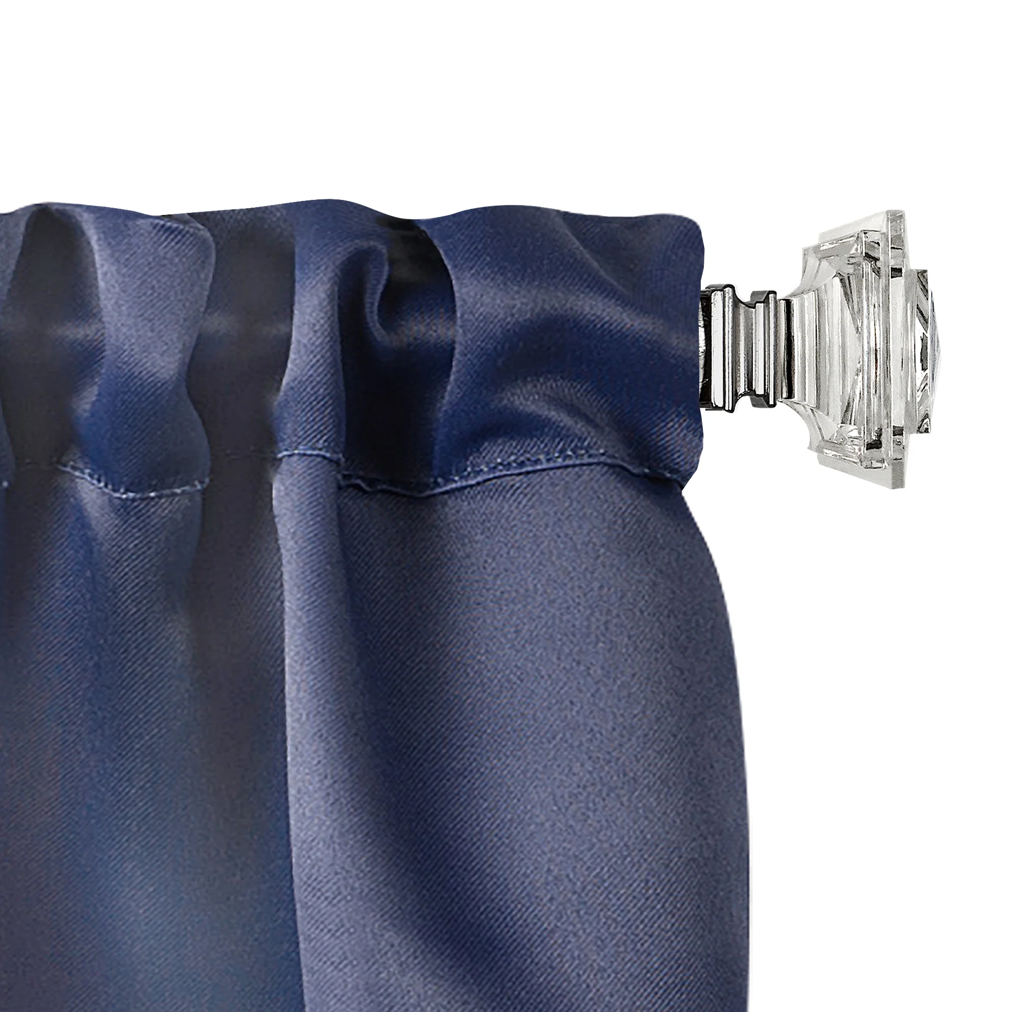 Innovative Decorative Room Darkening Wrap Around Curtain Rod and Finial, Brighton - Image 5
