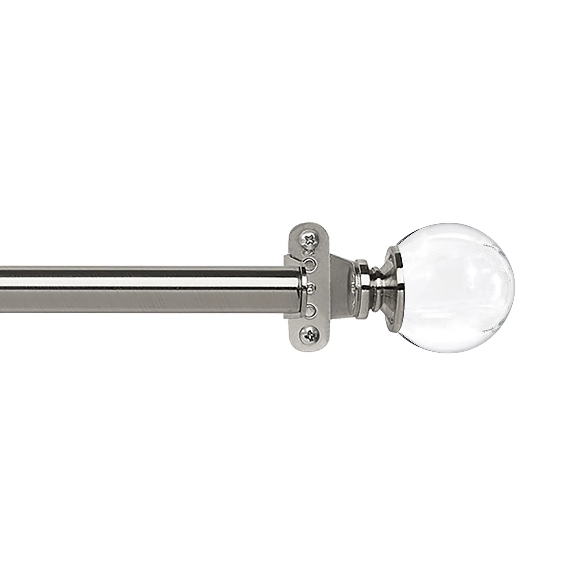 Innovative Decorative Room Darkening Wrap Around Curtain Rod and Finial, Jade