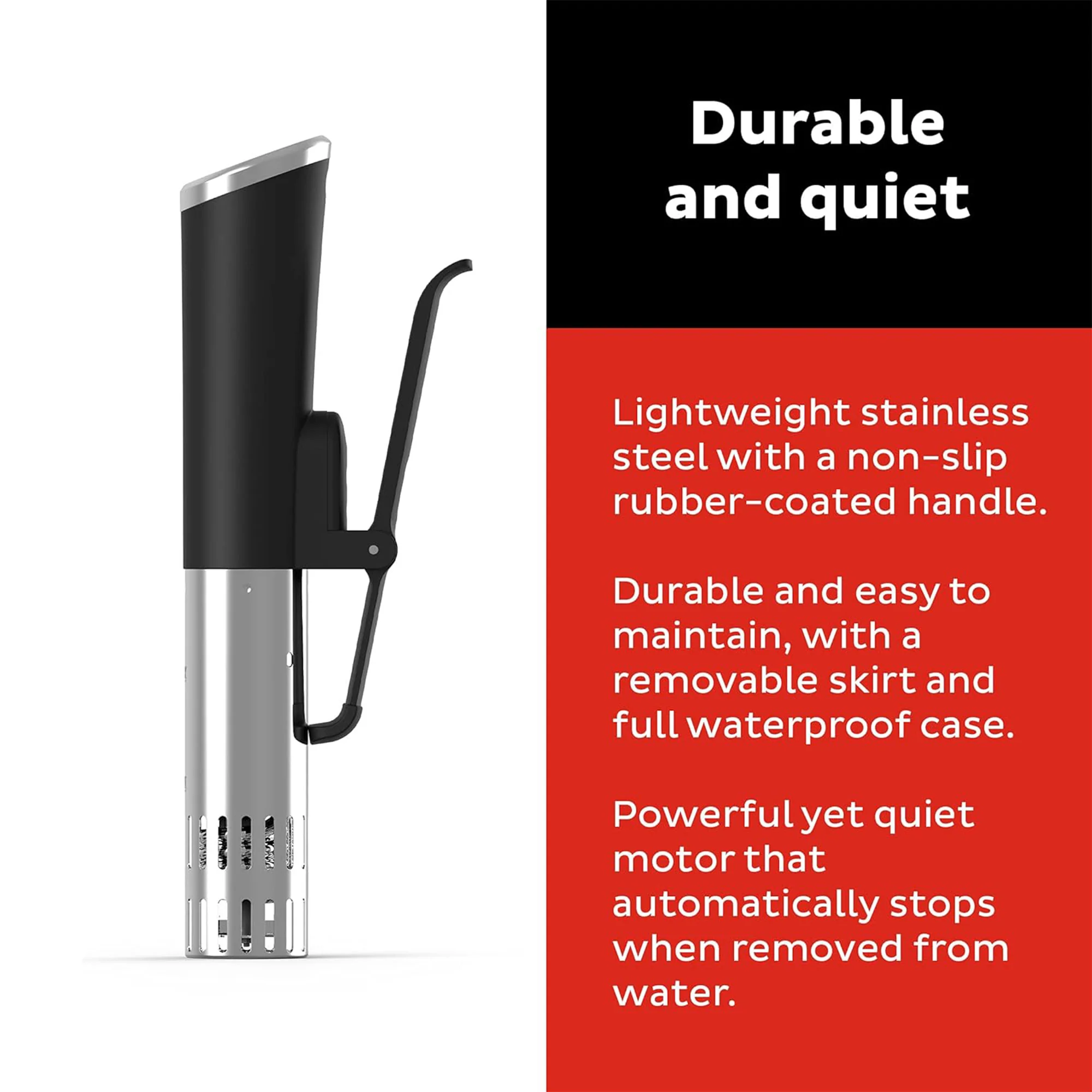 Instant Pot Accu Slim Sous Vide Immersion Circulator, 800W Precision Cooker, Black-Metal, 2.6 x 12.9 Inches - Image 7