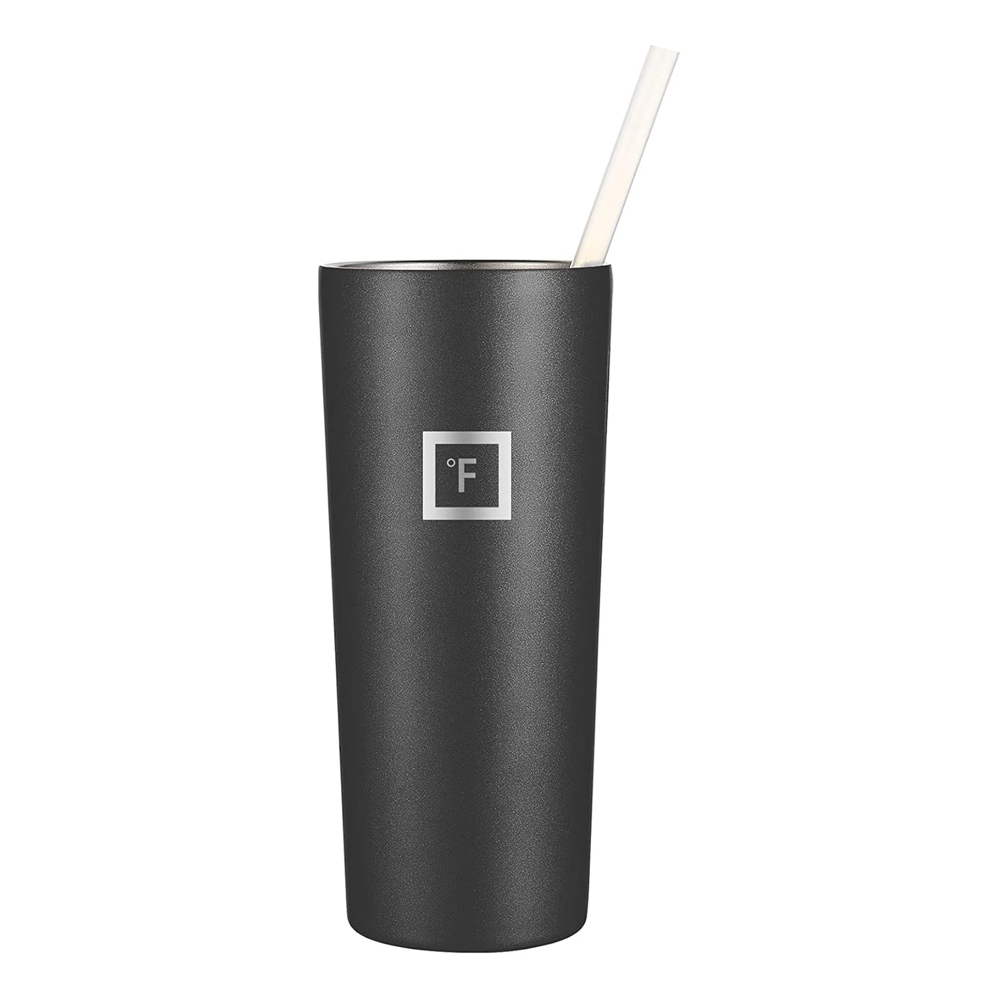 IRON °FLASK 6 Plastic Reusable Drinking Straws with Bendy Silicone Tips, 3 Cleaning Brushes & Travel Case, Clear - Image 3