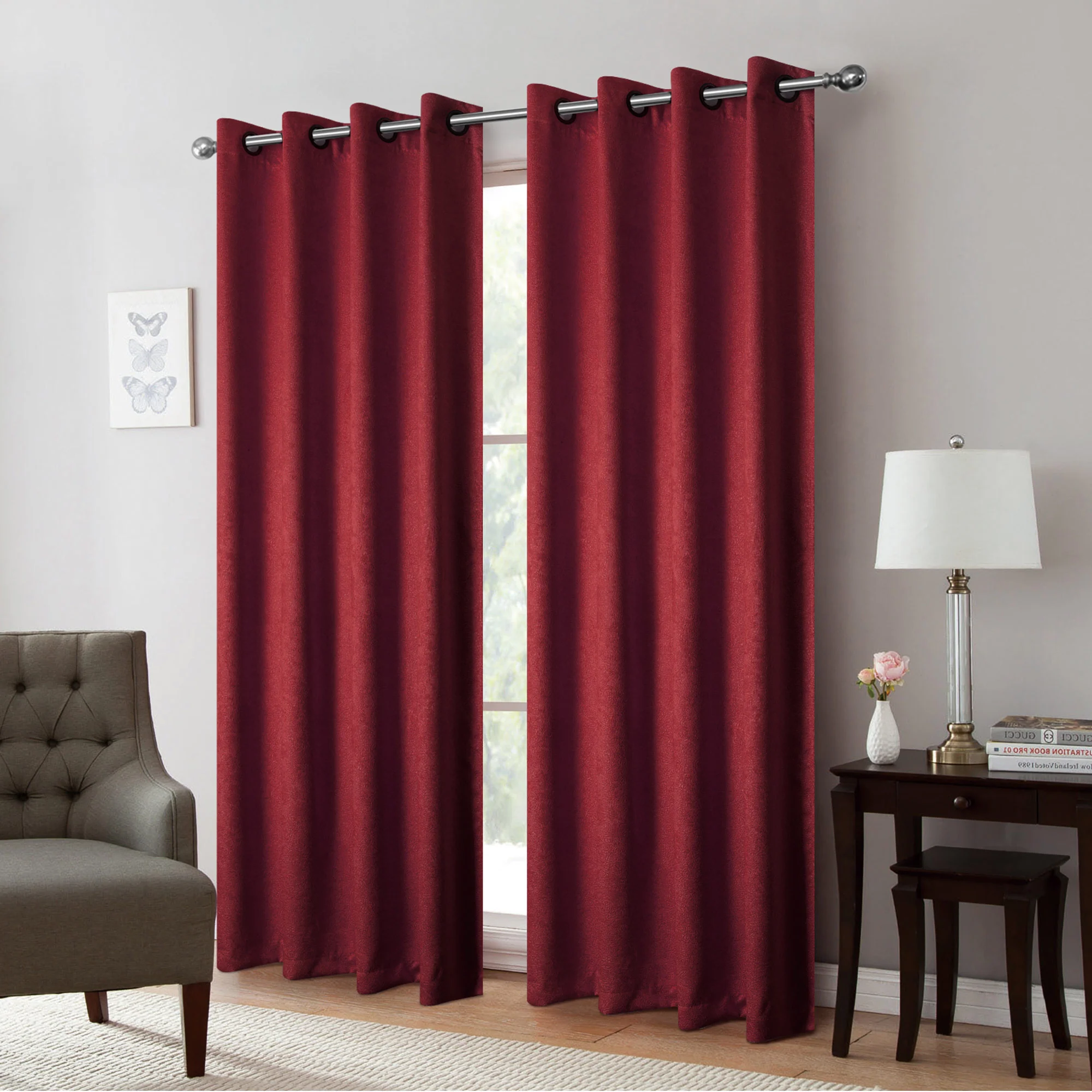 Isla Thermal Room Darkening Grommet Window Panel, 54x84 Inches - Image 15
