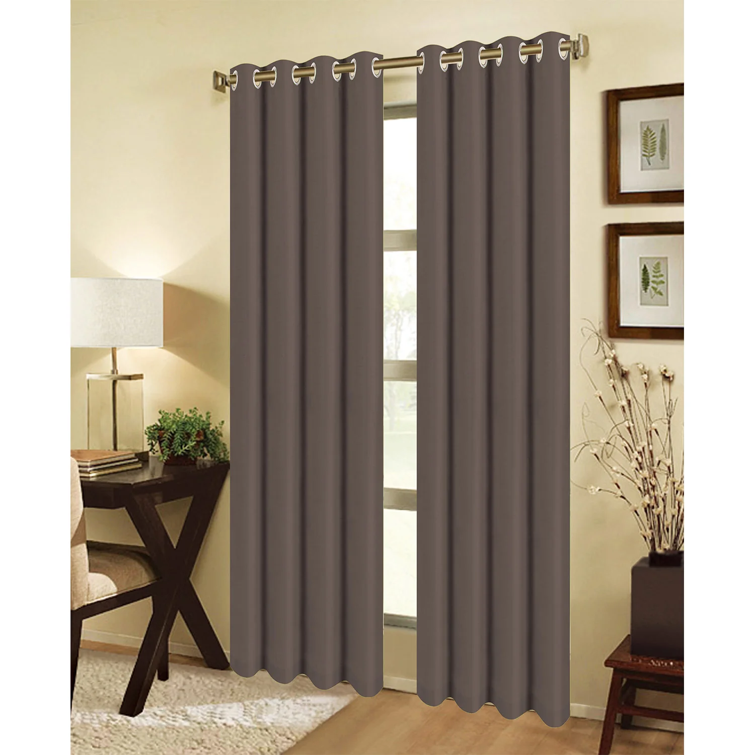 Jeannie Room Darkening Grommet Window Panel, 54x63 Inches - Image 4