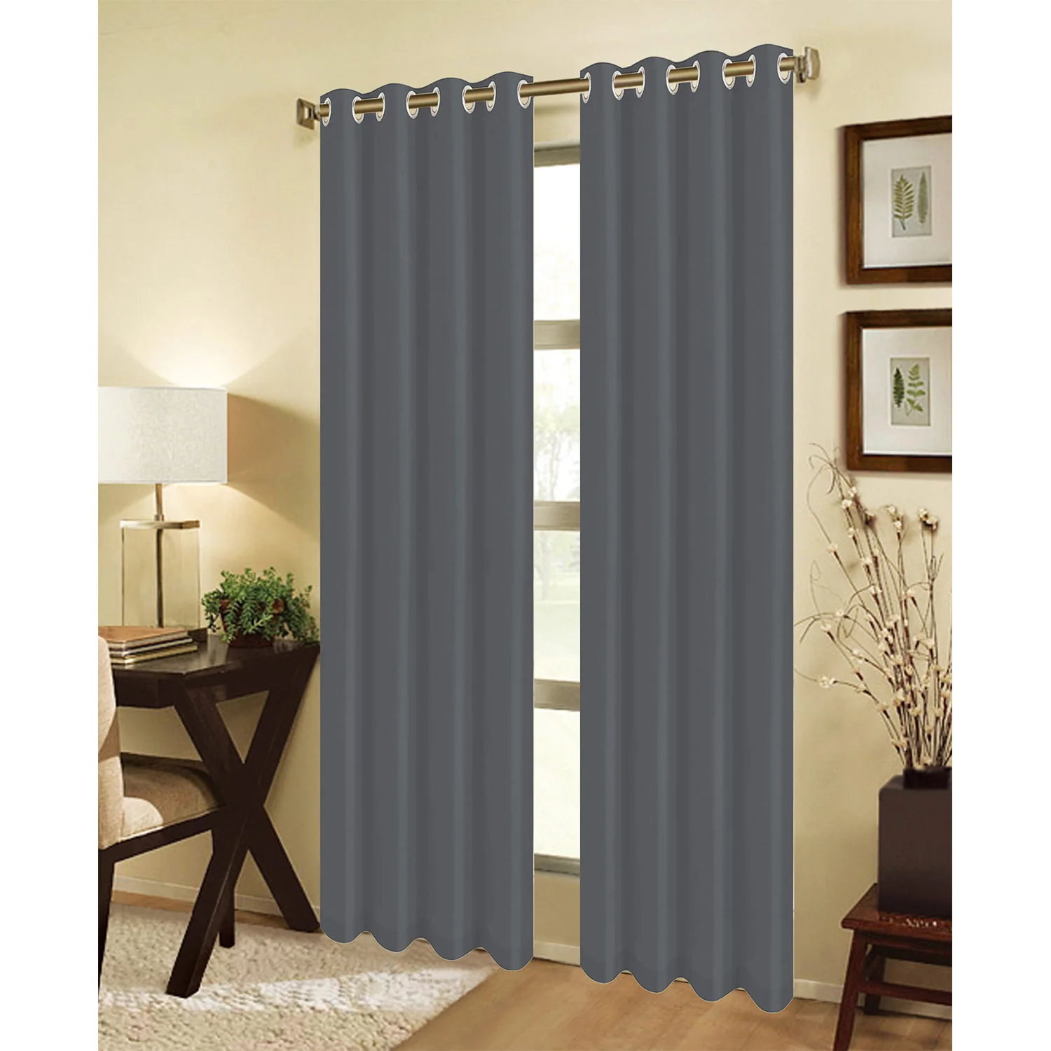 Jeannie Room Darkening Grommet Window Panel, 54x95 Inches - Image 10