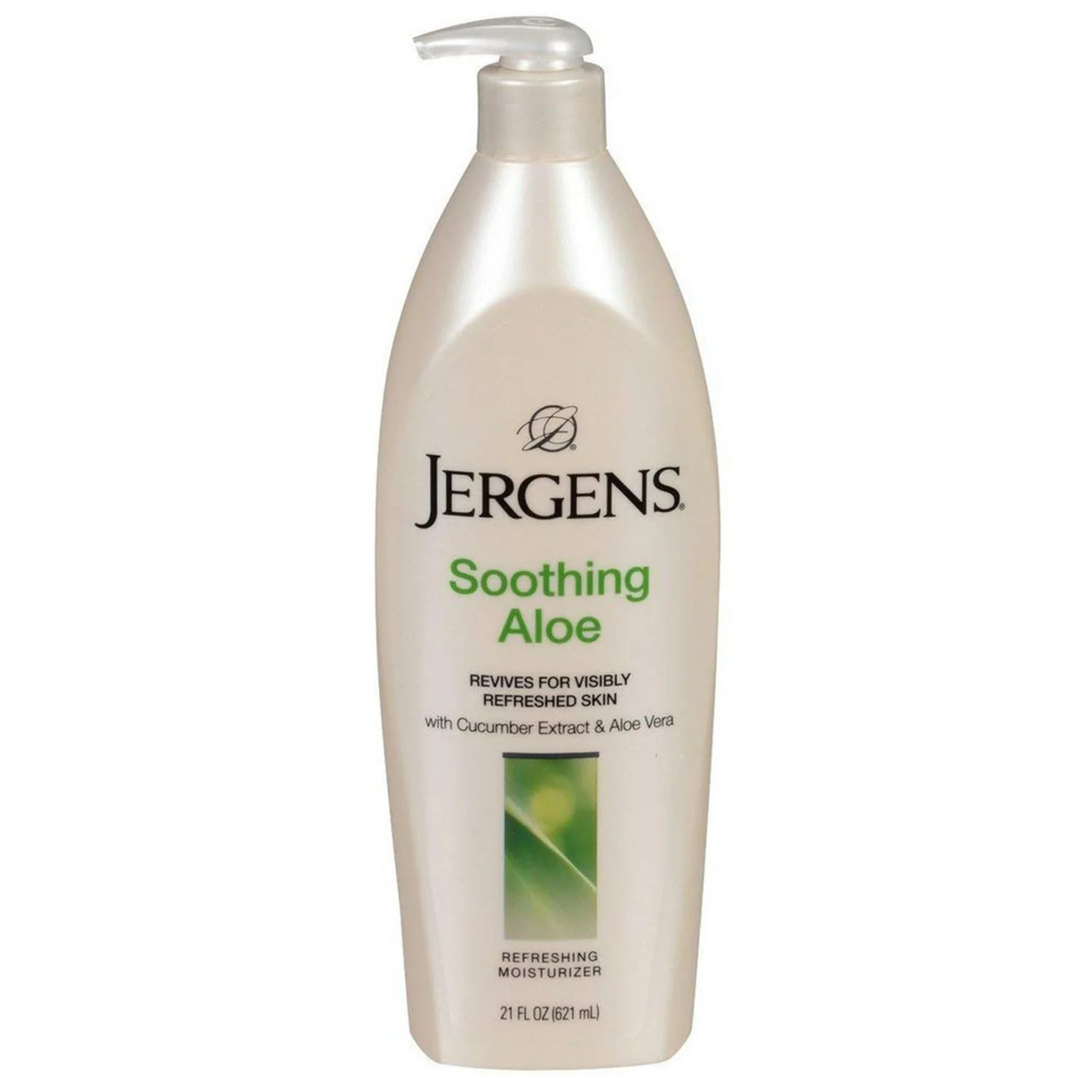 Jergens Soothing Aloe Refreshing Moisturizer with Cucumber Extract, 21 Ounces