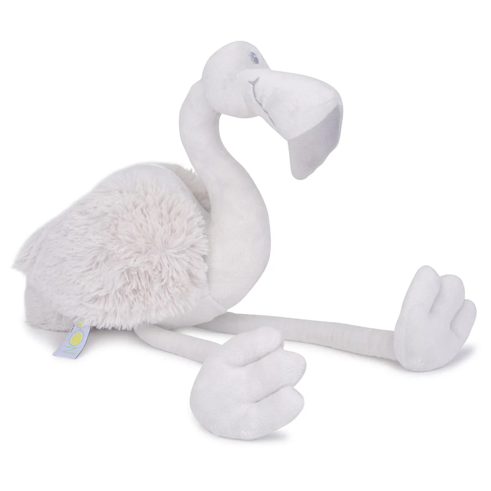 JOON Beaky The Flamingo Stuffed Animal, Light Grey, 9.5 Inches - Image 2