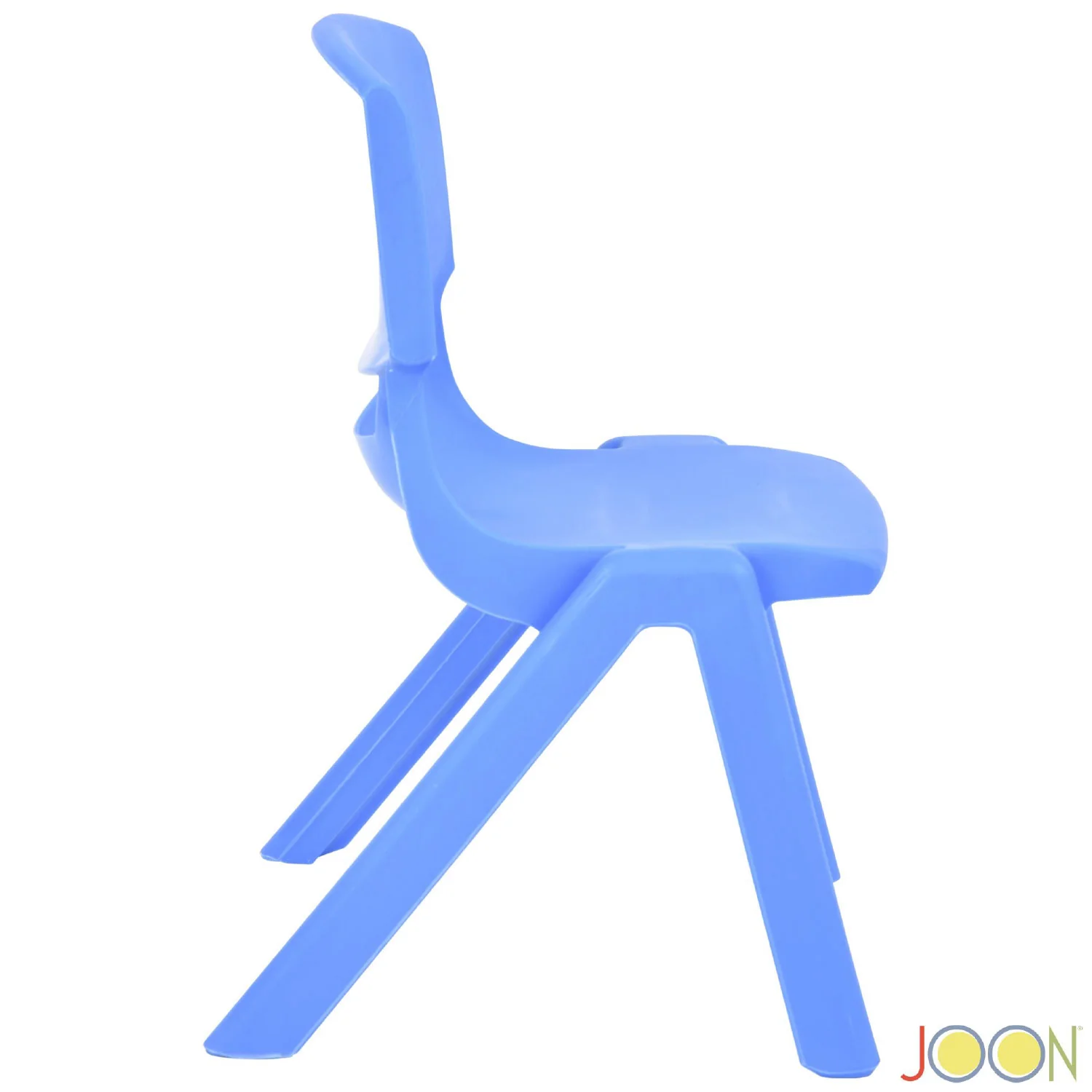 JOON Stackable Plastic Kids Learning Chairs, Blue, 20.5x12.75x11 Inches, 2-Pack (Pack of 2) - Image 5