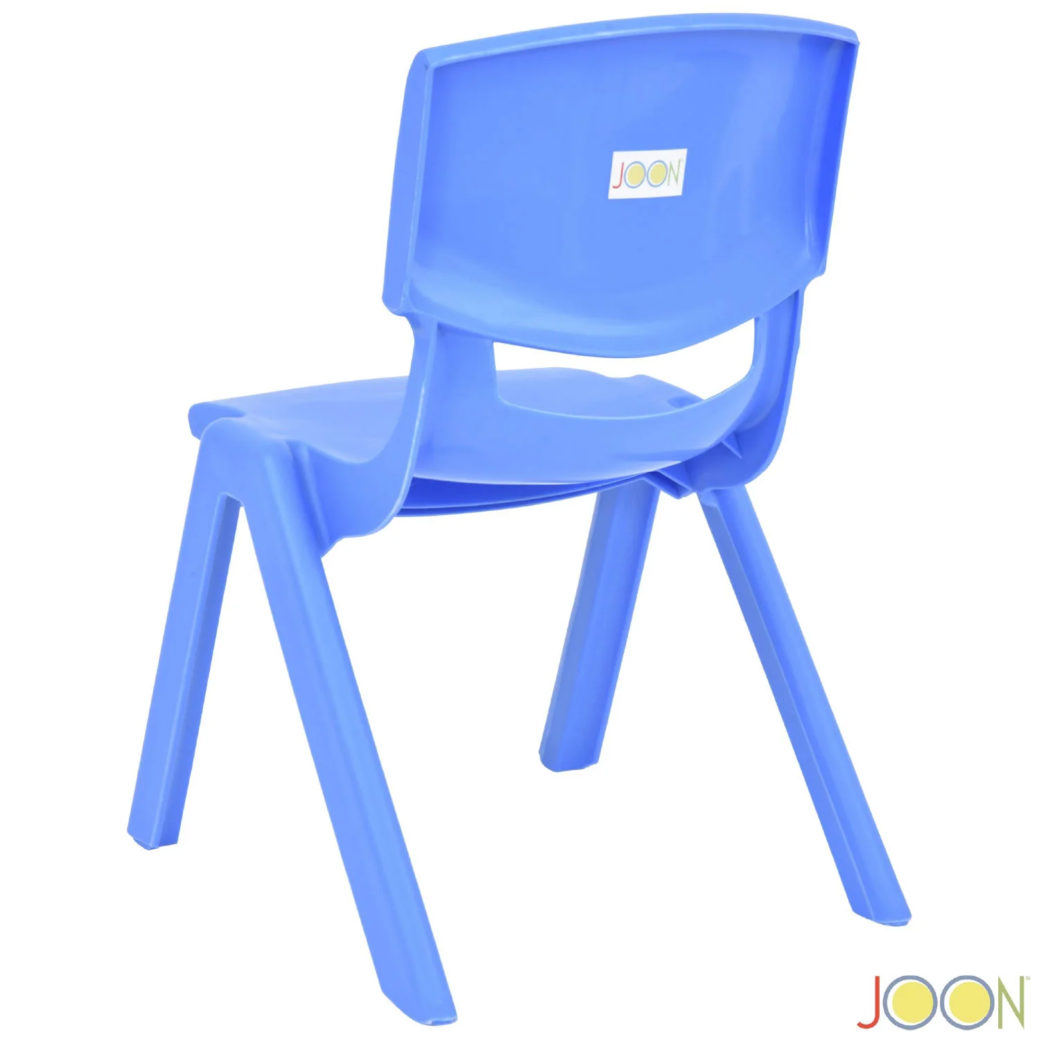 JOON Stackable Plastic Kids Learning Chairs, Blue, 20.5x12.75x11 Inches, 2-Pack (Pack of 2) - Image 6