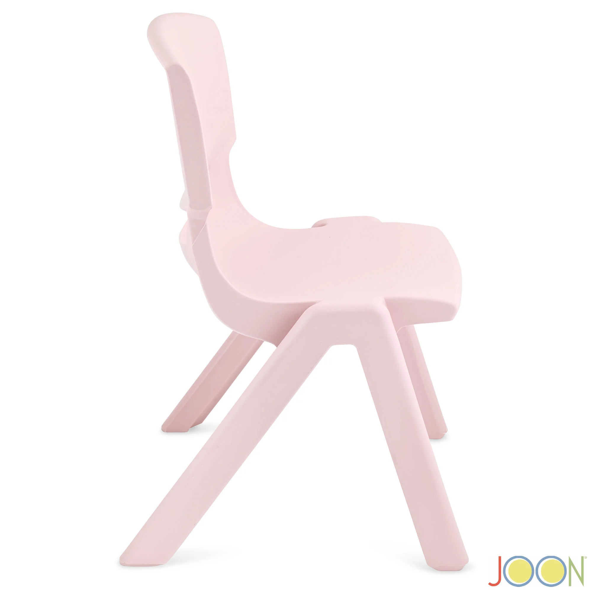 JOON Stackable Plastic Kids Learning Chairs, Blush, 20.5x12.75X11 Inches, 2-Pack (Pack of 2) - Image 6