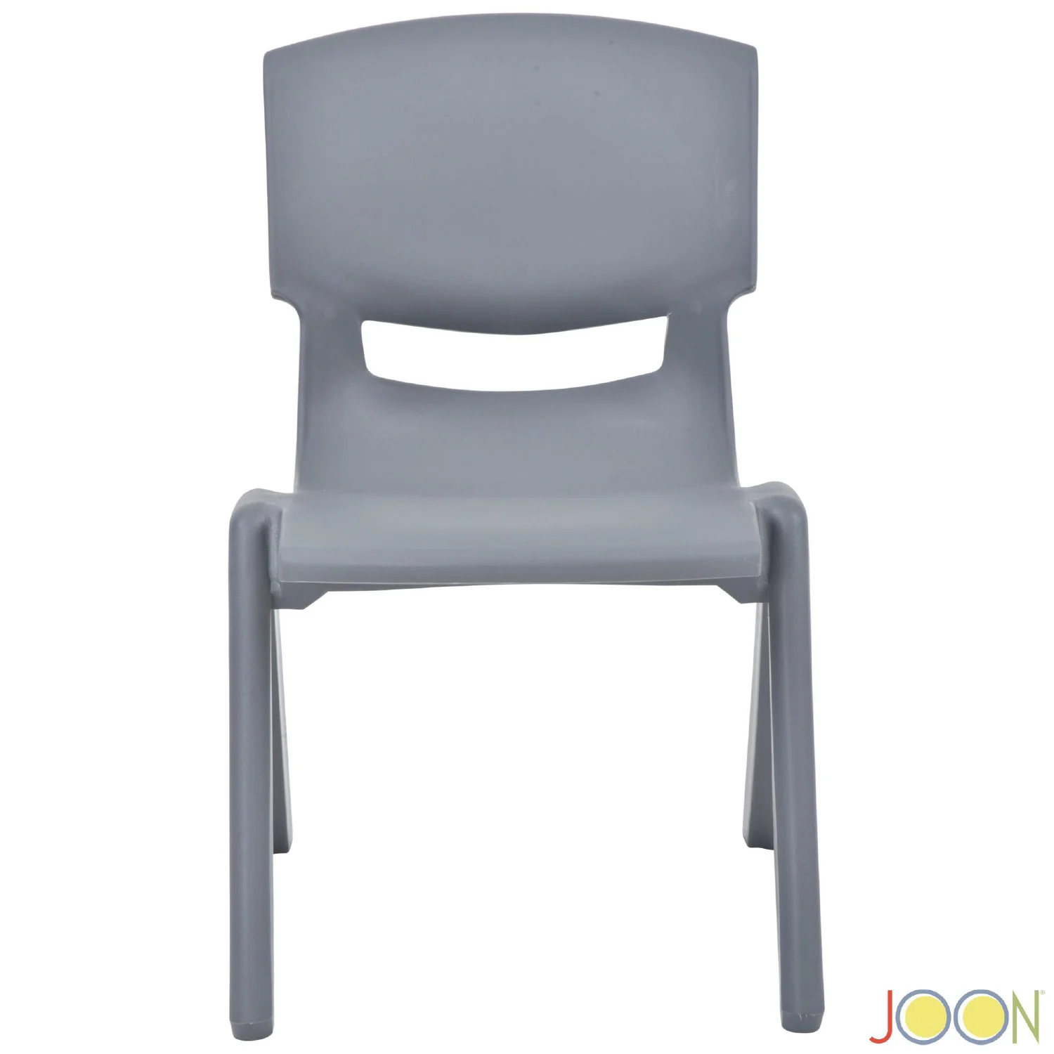 JOON Stackable Plastic Kids Learning Chairs, Dark Gray, 20.5x12.75X11 Inches, 2-Pack (Pack of 2) - Image 4