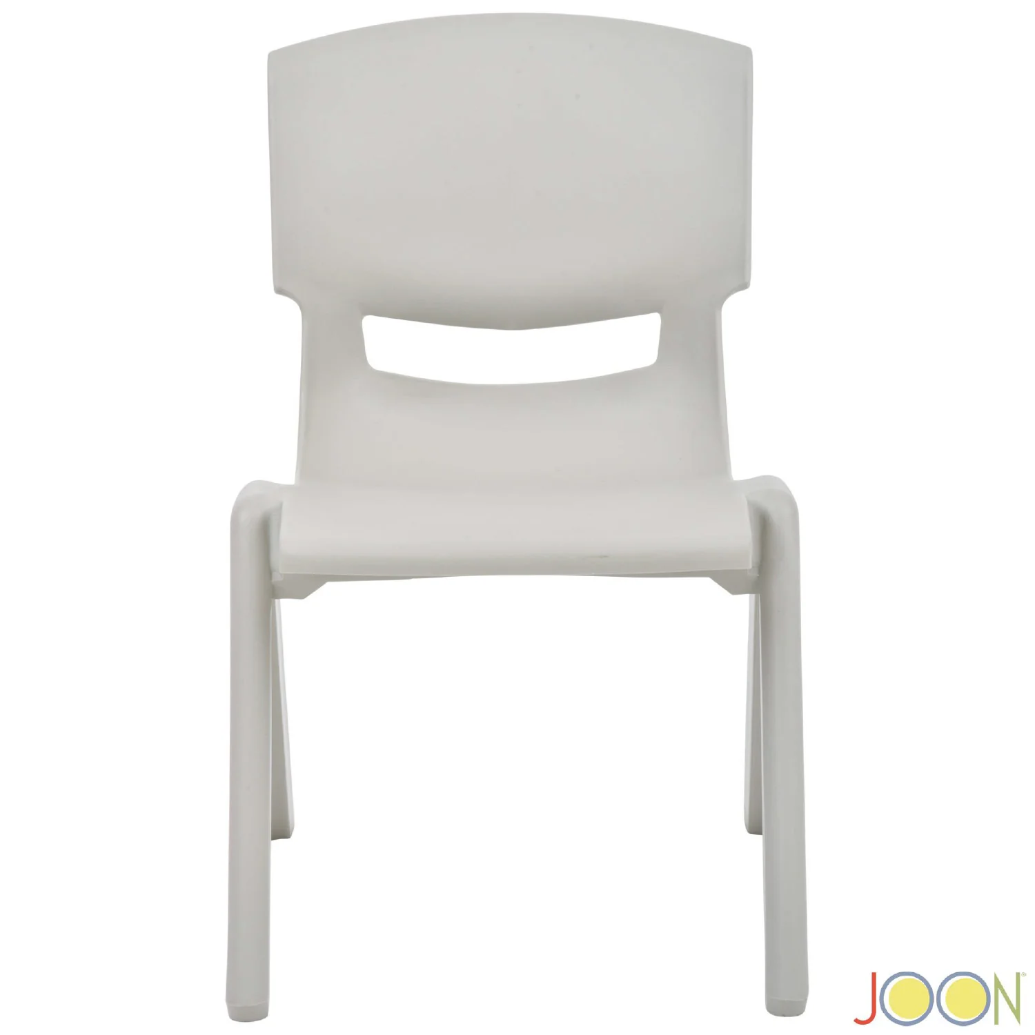JOON Stackable Plastic Kids Learning Chairs, Light Gray, 20.5x12.75X11 Inches, 2-Pack (Pack of 2) - Image 4