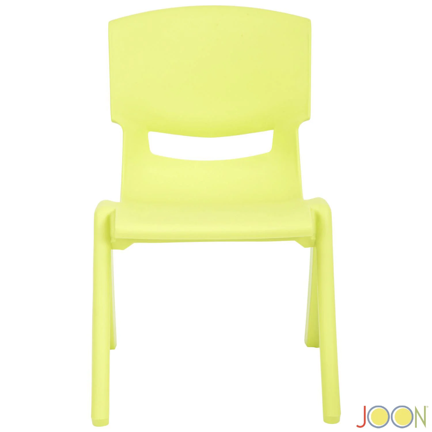 JOON Stackable Plastic Kids Learning Chairs, Lime, 20.5x12.75X11 Inches, 2-Pack (Pack of 2) - Image 4