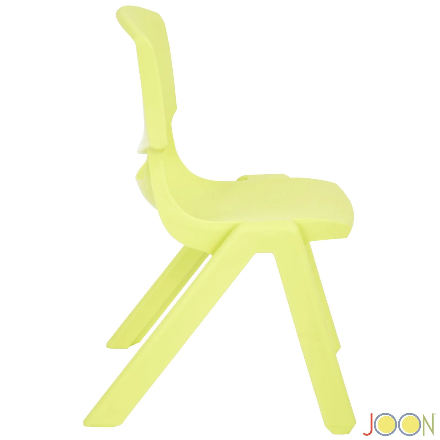 JOON Stackable Plastic Kids Learning Chairs, Lime, 20.5x12.75X11 Inches, 2-Pack (Pack of 2) - Image 5
