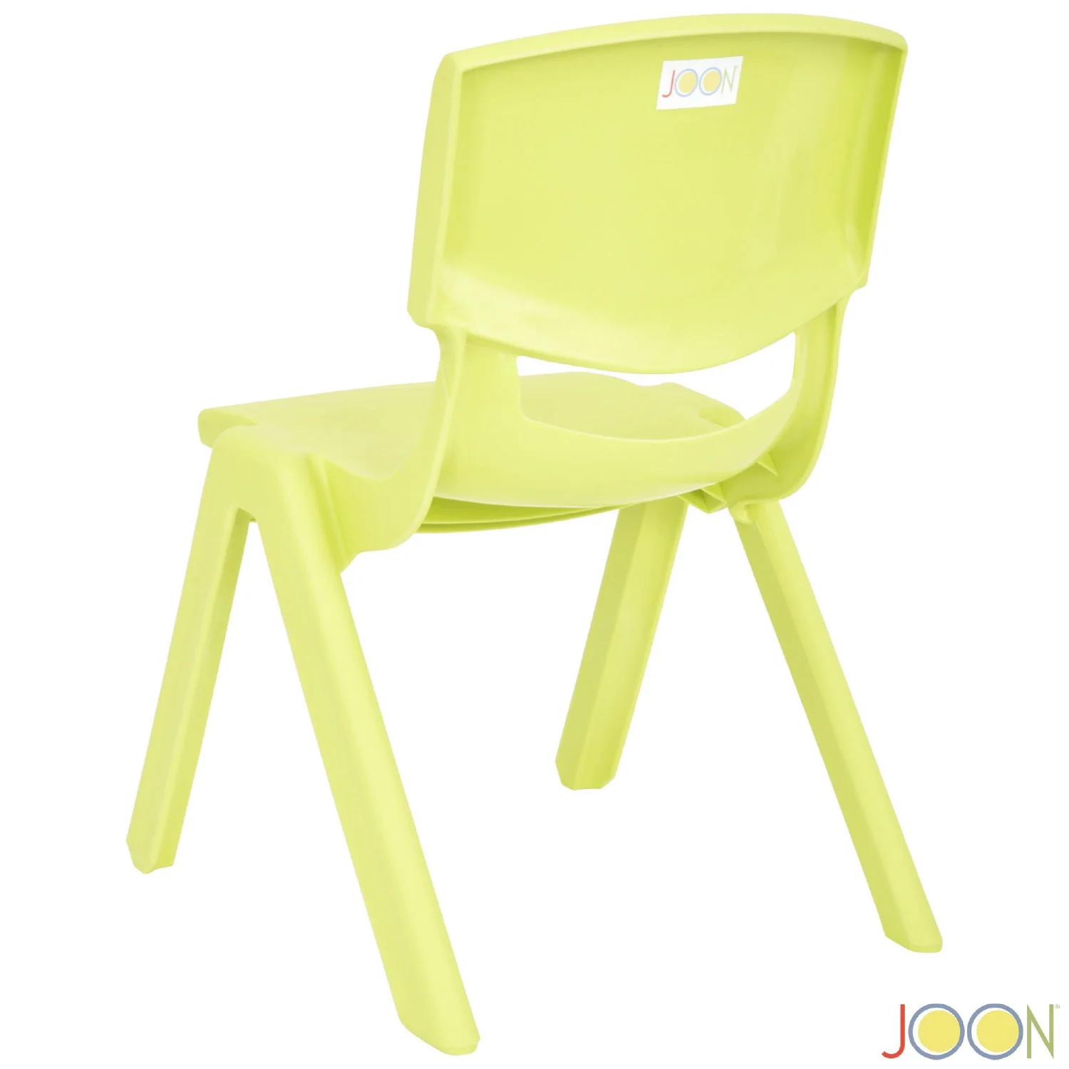 JOON Stackable Plastic Kids Learning Chairs, Lime, 20.5x12.75X11 Inches, 2-Pack (Pack of 2) - Image 6