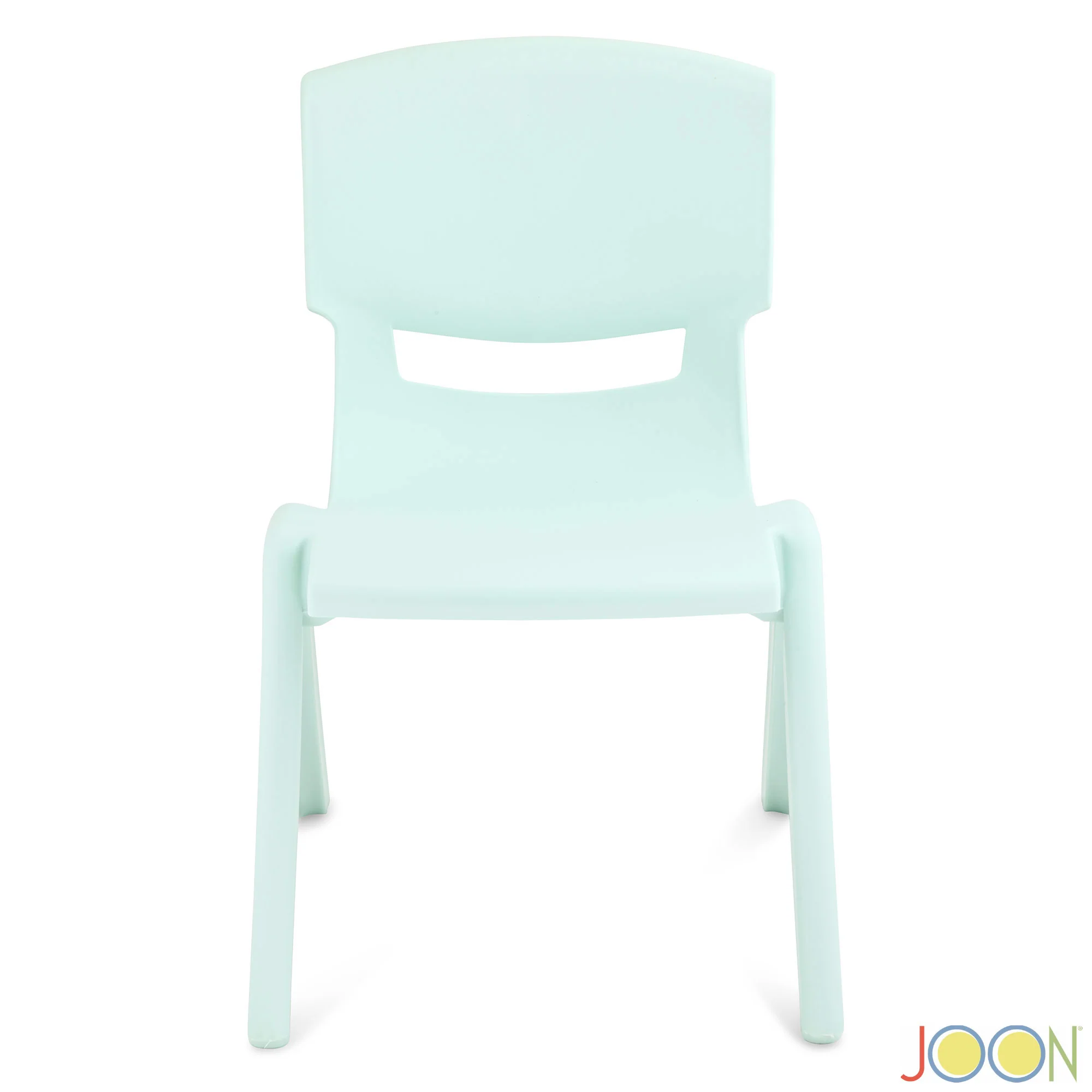 JOON Stackable Plastic Kids Learning Chairs, Mint Green, 20.5x12.75X11 Inches, 2-Pack (Pack of 2) - Image 5