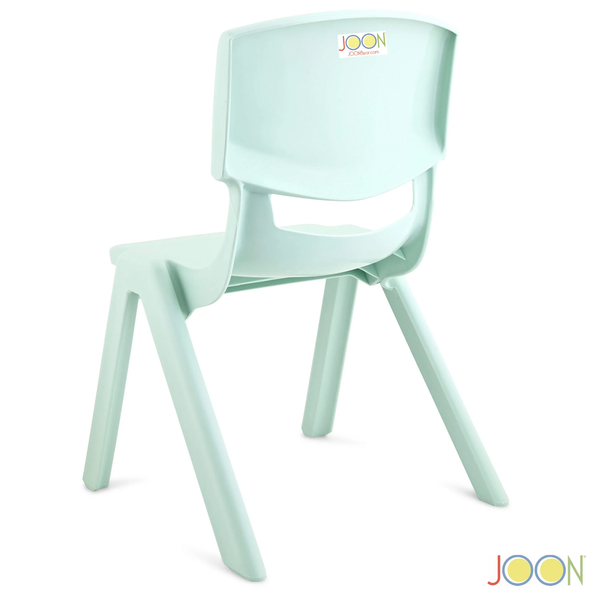 JOON Stackable Plastic Kids Learning Chairs, Mint Green, 20.5x12.75X11 Inches, 2-Pack (Pack of 2) - Image 7