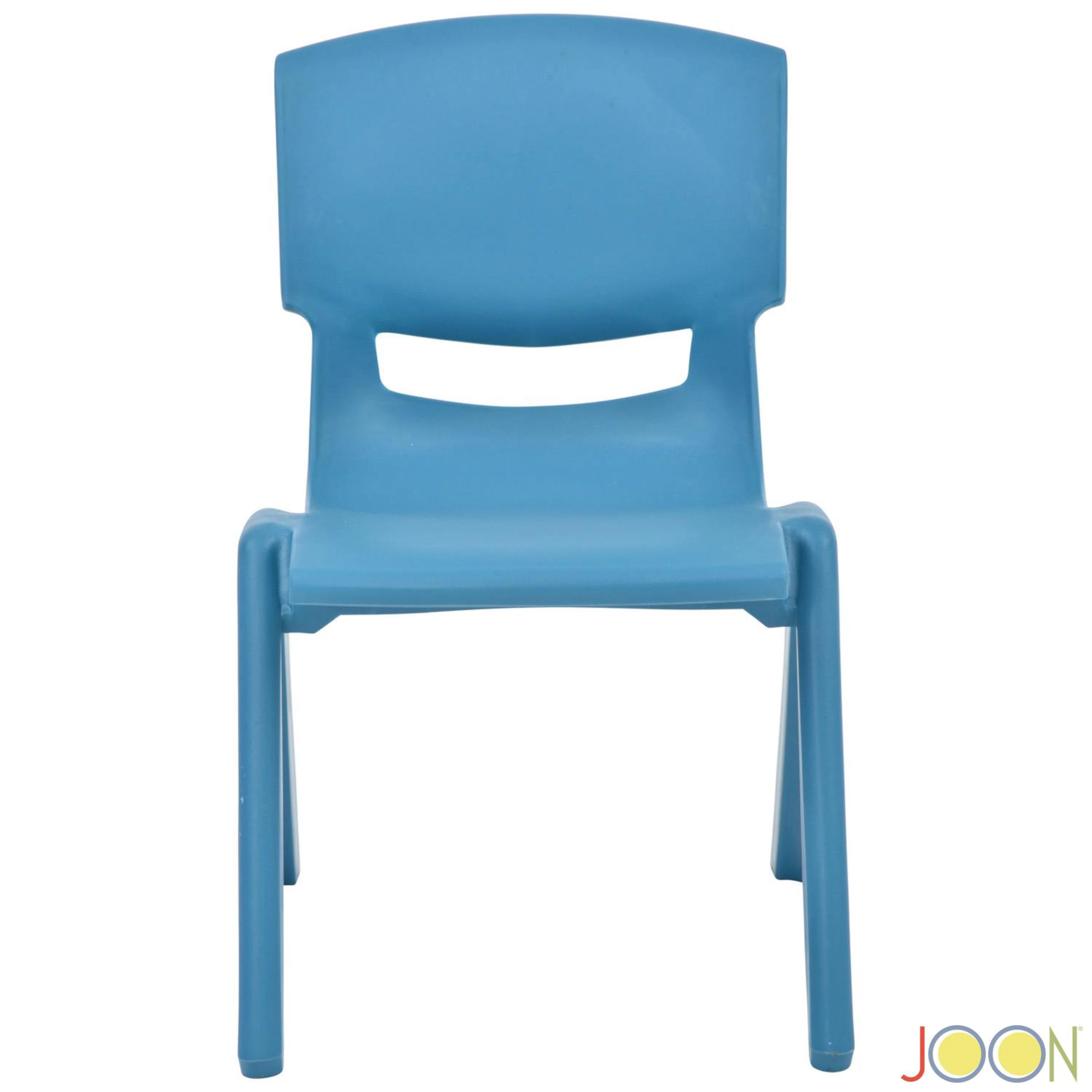 JOON Stackable Plastic Kids Learning Chairs, Sky Blue, 20.5x12.75X11 Inches, 2-Pack (Pack of 2) - Image 4