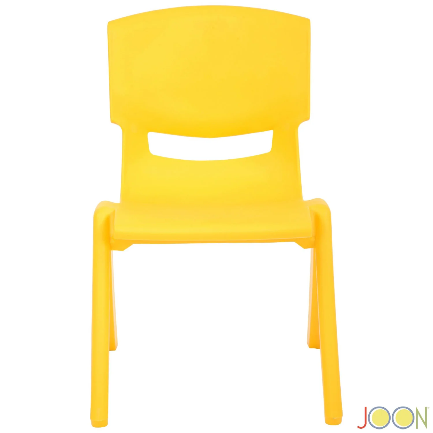 JOON Stackable Plastic Kids Learning Chairs, Yellow, 20.5x12.75X11 Inches, 2-Pack (Pack of 2) - Image 4