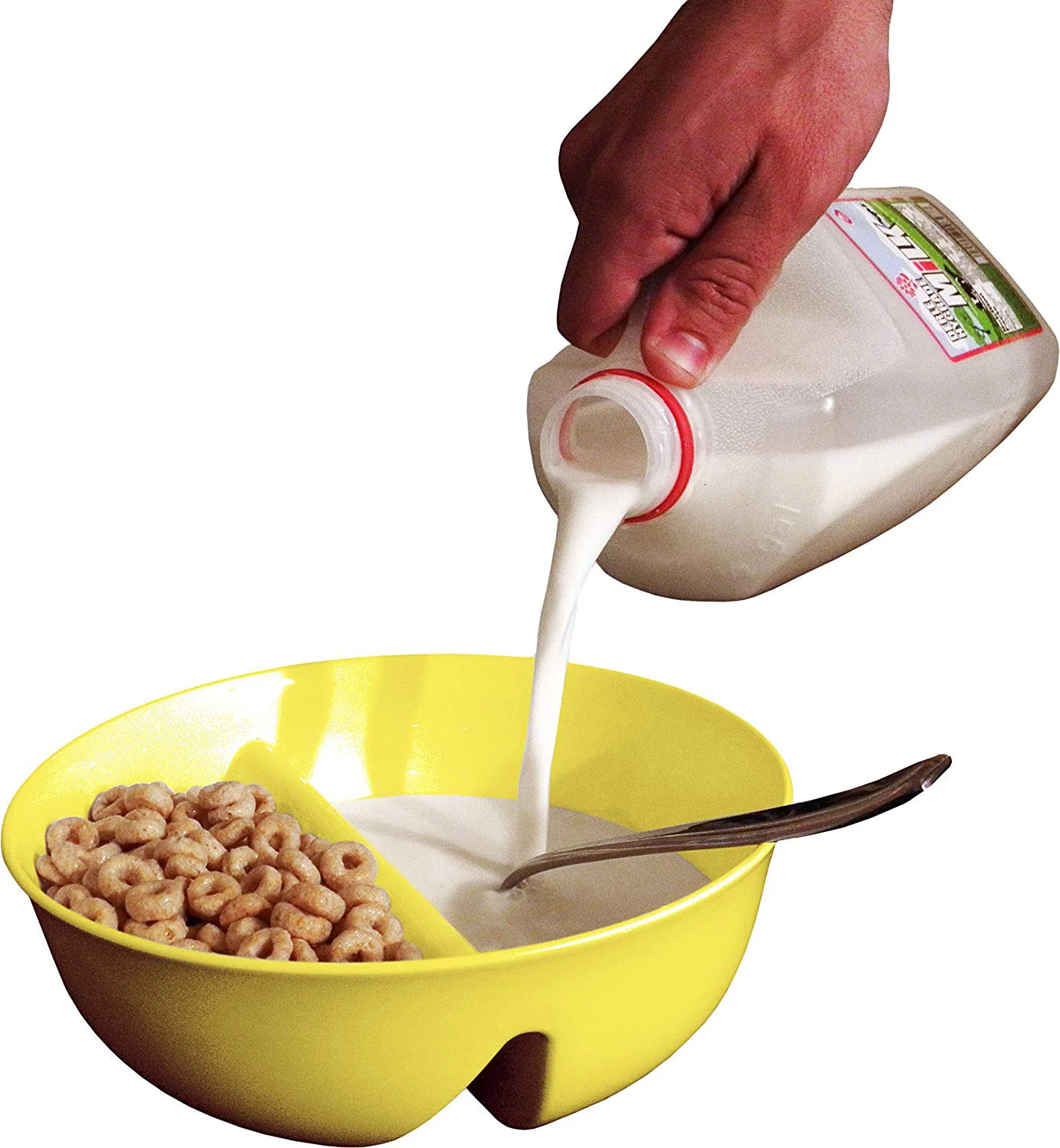 Just Solutions! Spongebob Squarepants Anti-Soggy Cereal Bowl, Yellow - Image 2