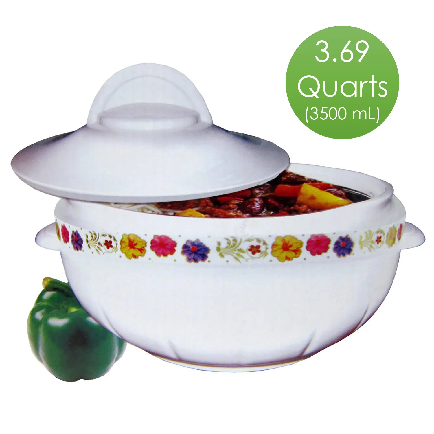 Kiam Galaxy Insulated Stainless Steel Designer Food Hot Pot, 3500 Ml