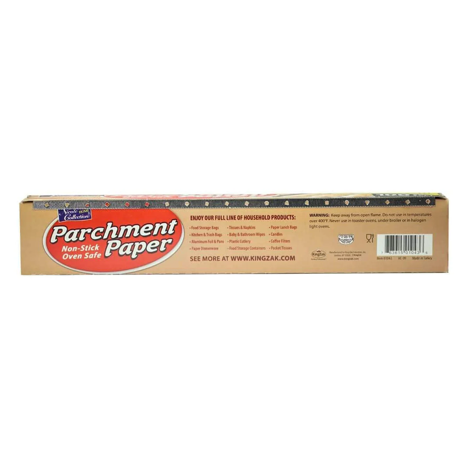 King Zak White Parchment Paper, 12 Inches x 100 Feet - Image 4