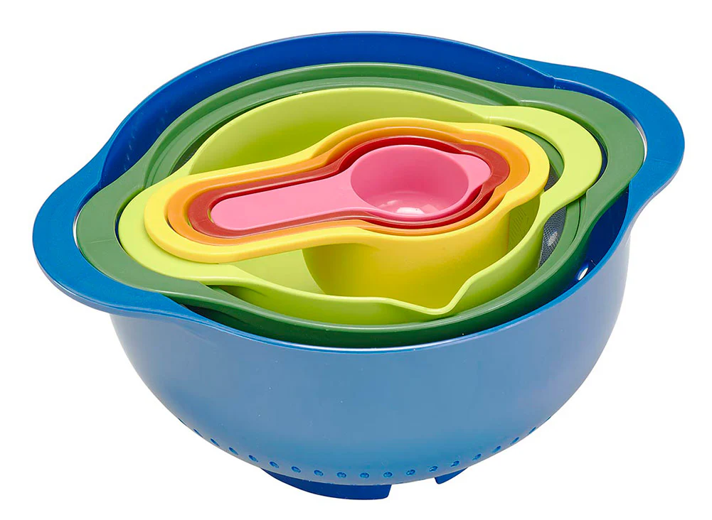 Kitchen Details 7-piece Nesting Variety Bowl Set, Multi-color