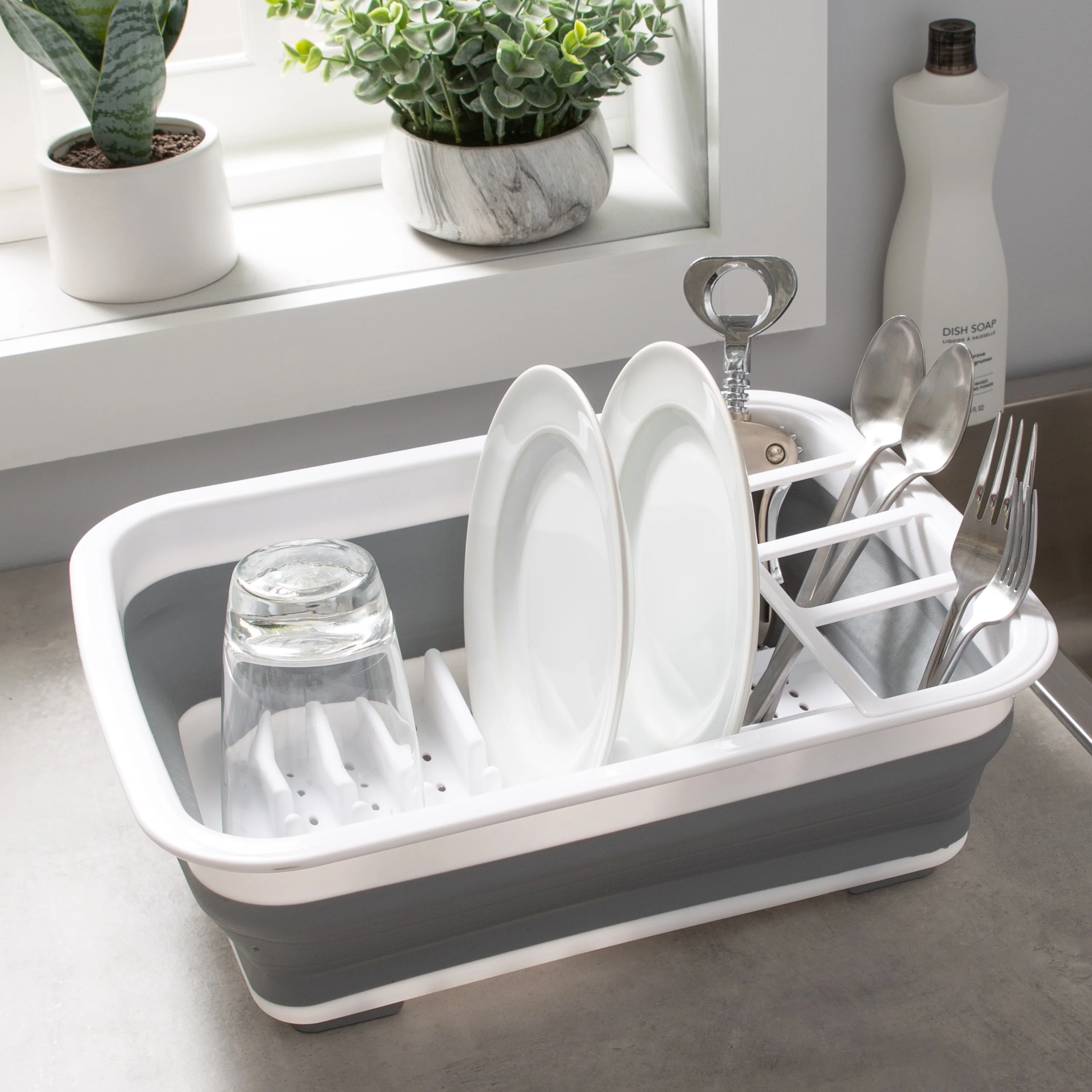 Kitchen Details Collapsible Dish Rack - Image 4