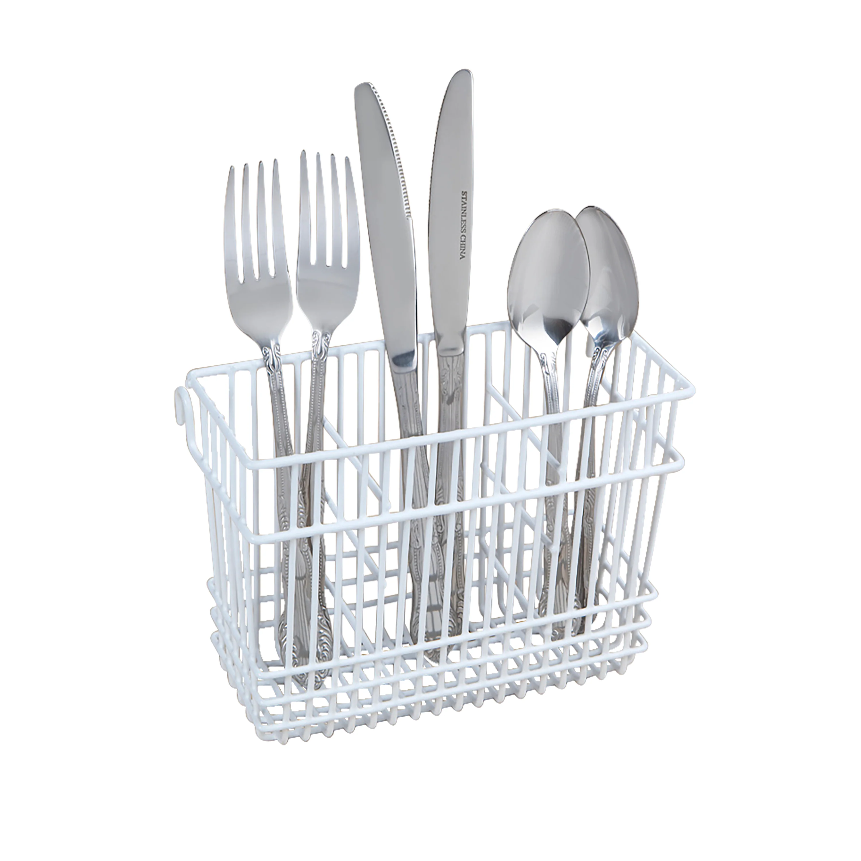 Kitchen Details Cutlery Basket in White - Image 2