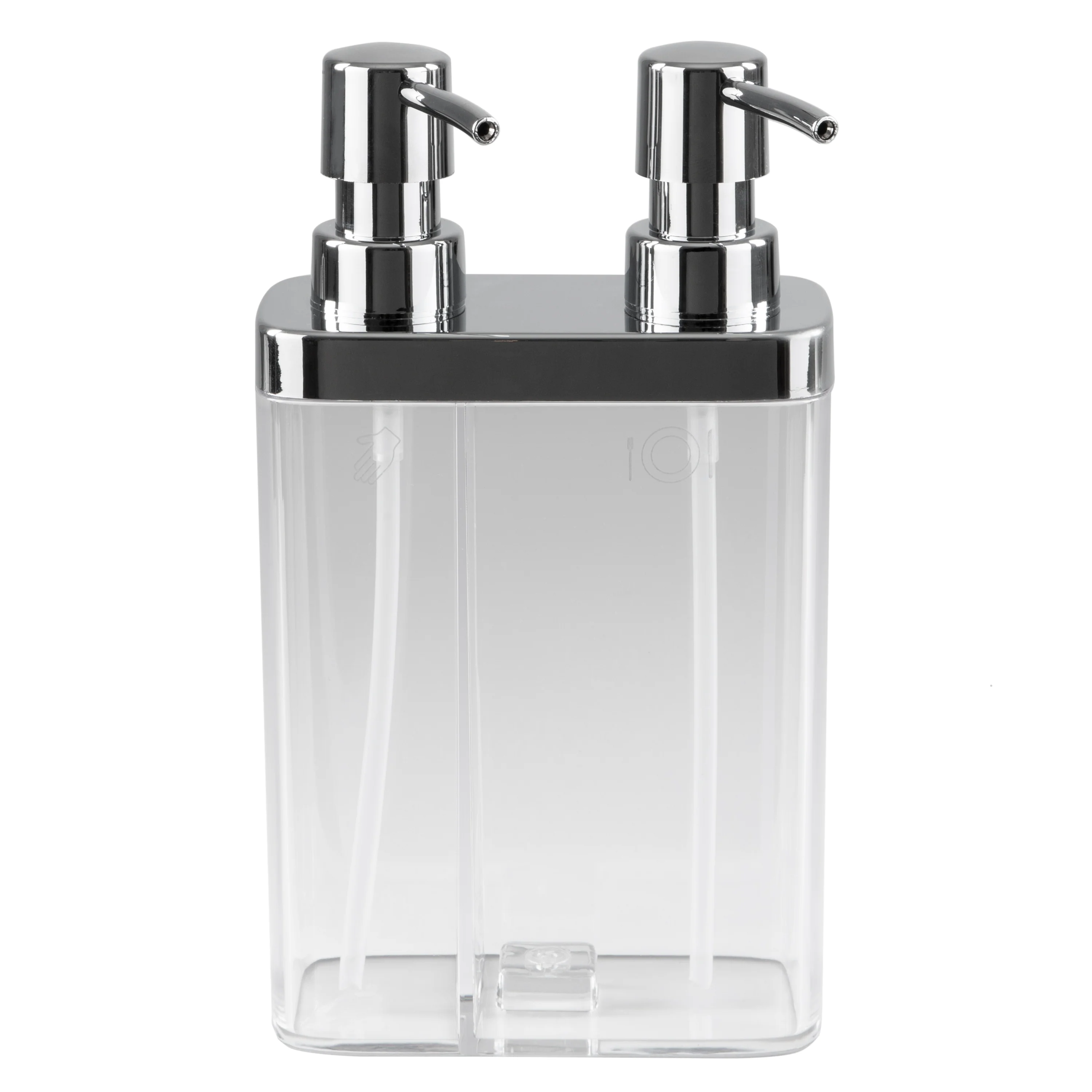 Kitchen Details Dual Pump Soap & Lotion Dispenser in Clear - Image 4