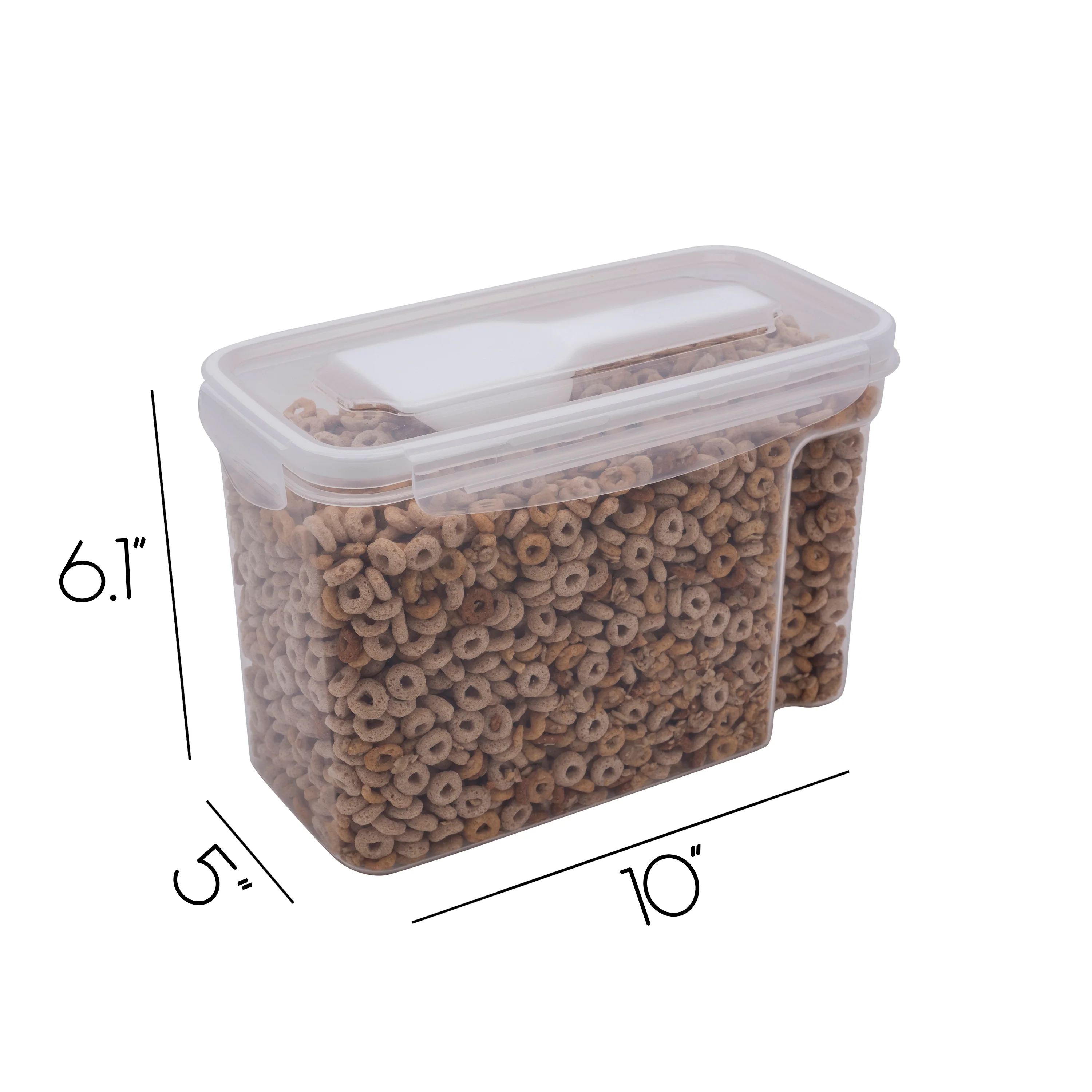 Kitchen Details Medium Size Airtight Cereal Container with Scooper - Image 4