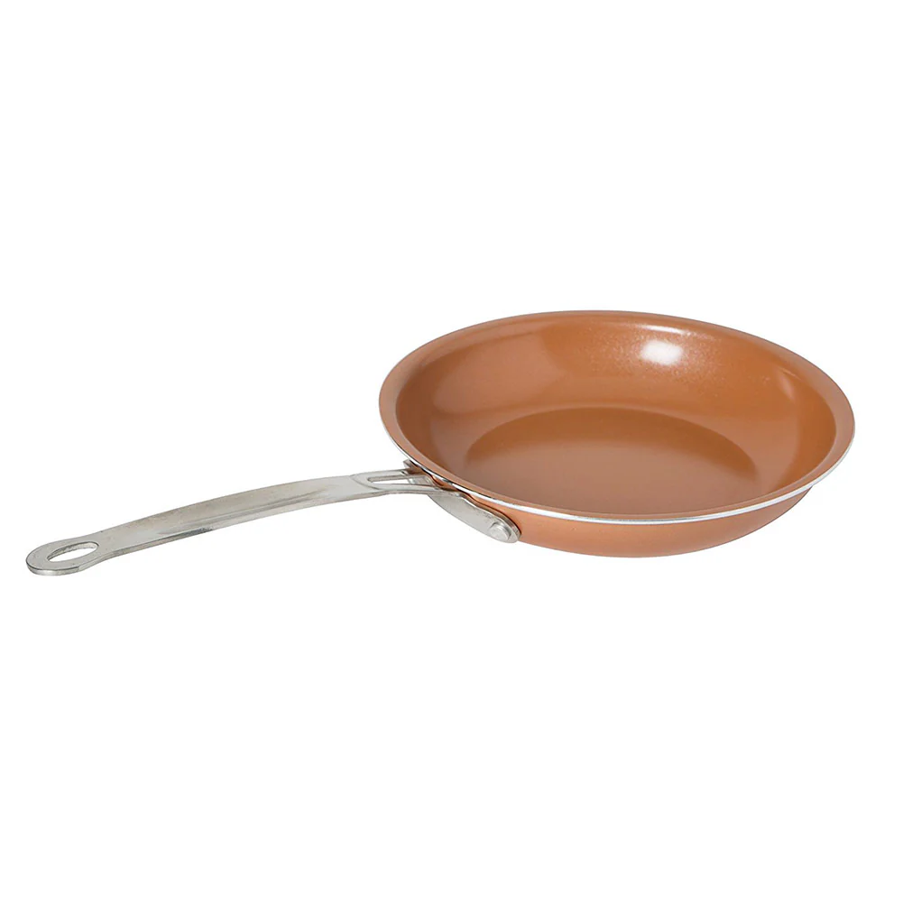 Kitchen Details Non-Stick Copper Glider Frying Pan, 10 Inches - Image 3