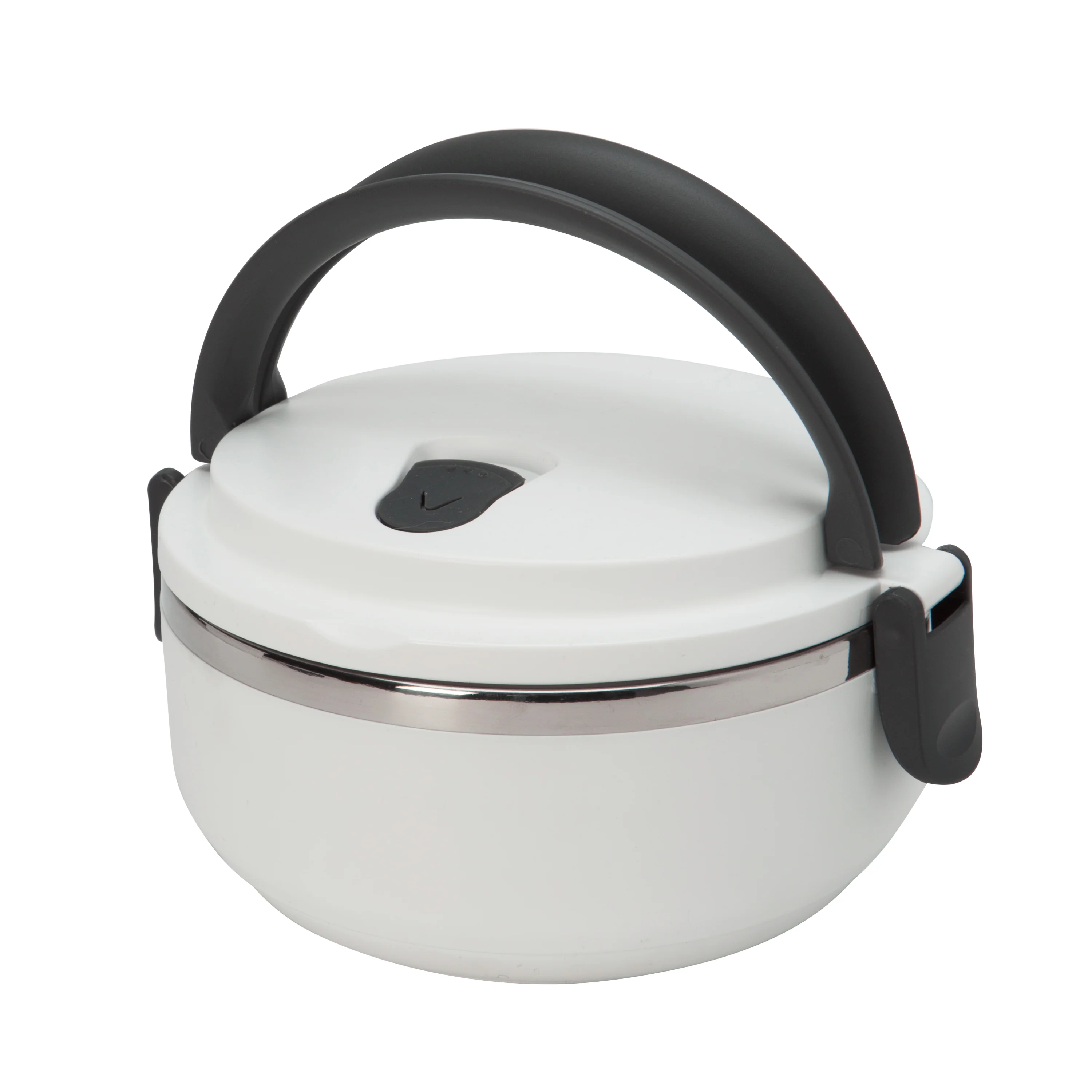 Kitchen Details Stainless Steel 1 Tier Insulated Lunch Box in White - Image 2