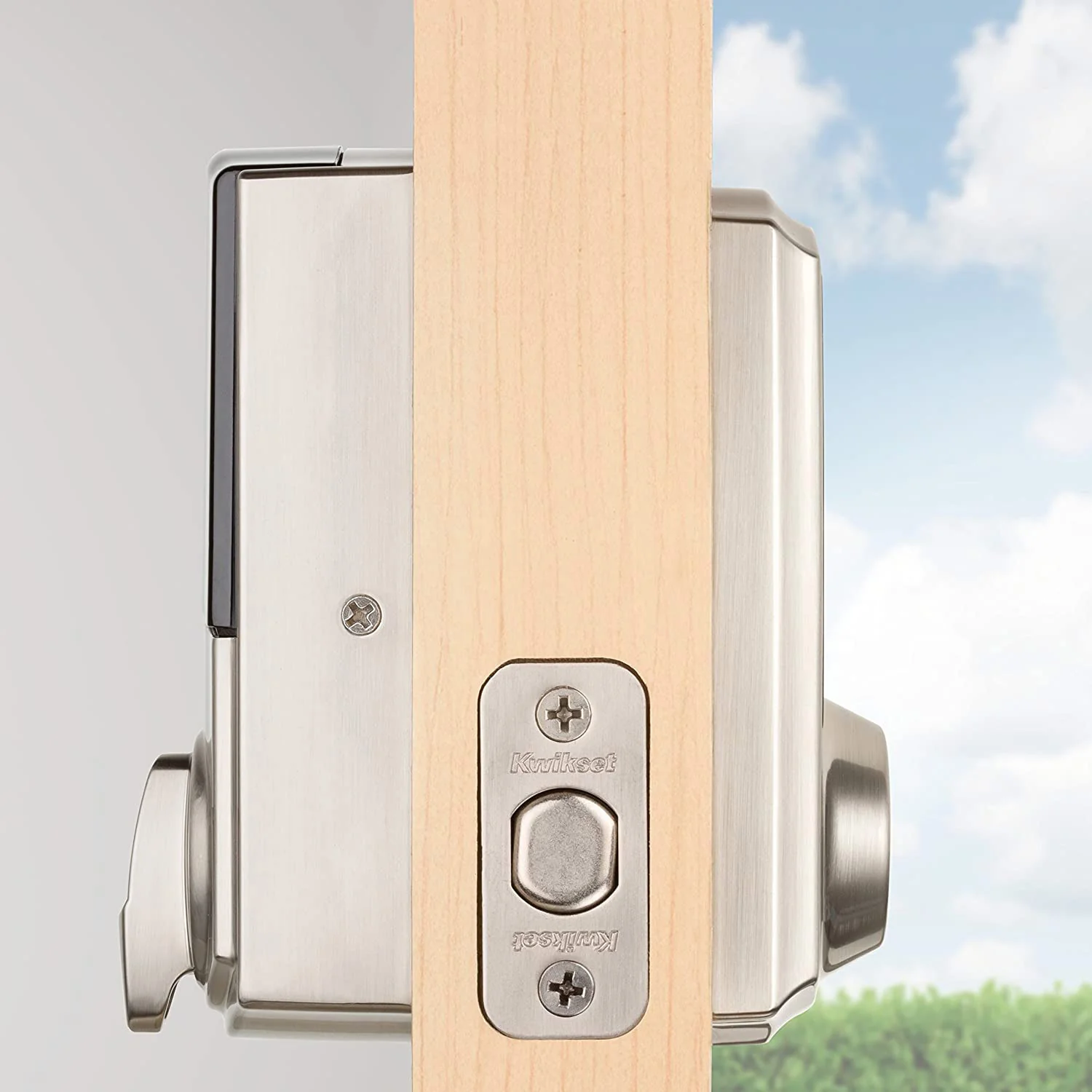 Kwikset Premis Traditional Touchscreen Smart Lock Deadbolt, Apple Homekit, Satin Nickel - Image 6