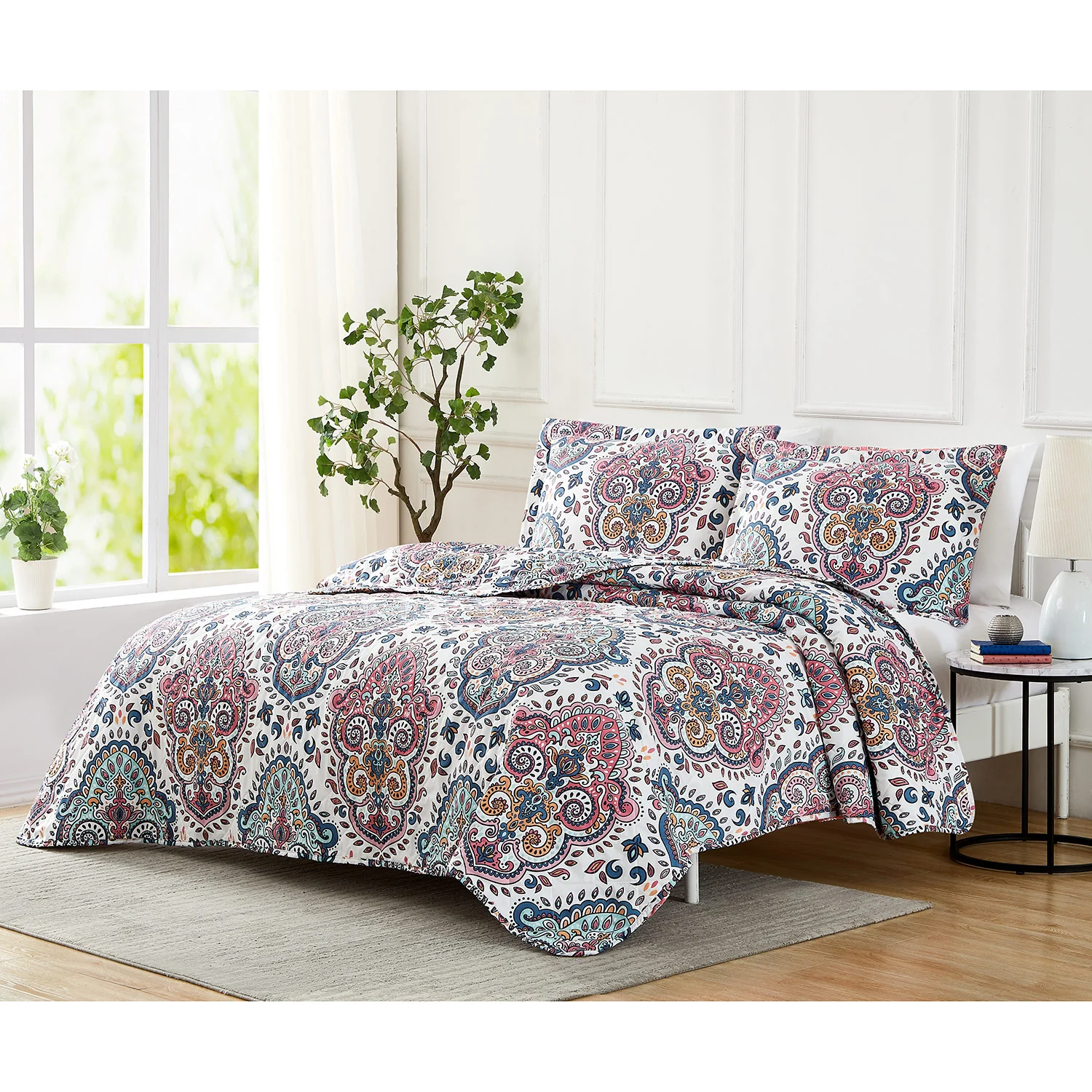 Laguna Izmir 3-Piece Reversible Quilt Set, Multi - Image 5