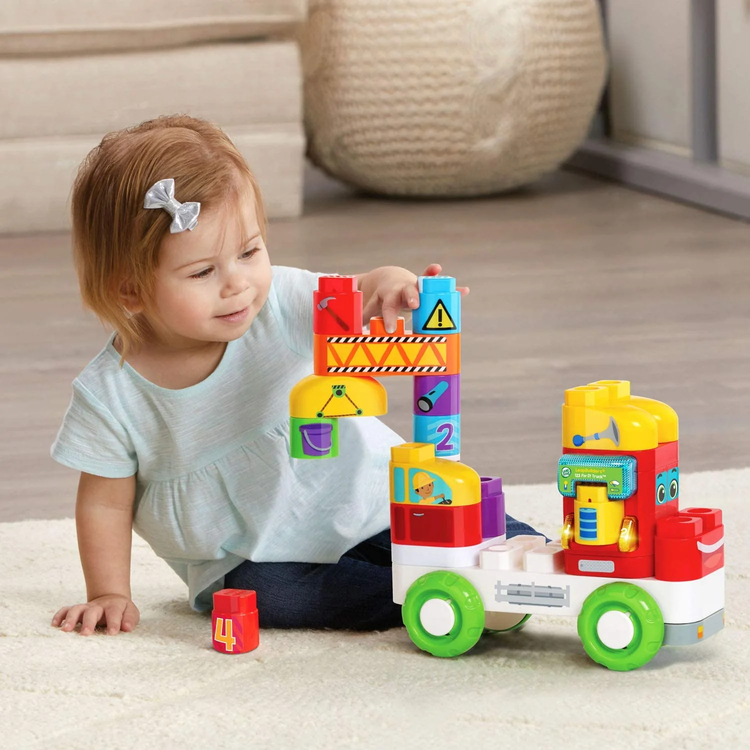 LeapFrog Electronic LeapBuilders 123 Fix-It Truck Play Sets, Multicolor - Image 6