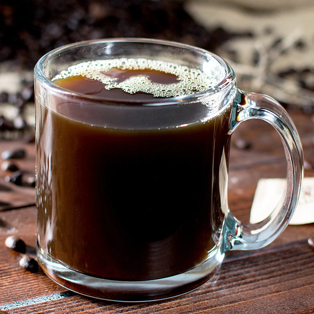 Libbey Robusta Glass Coffee Mug, Clear, 13 Ounce - Image 2
