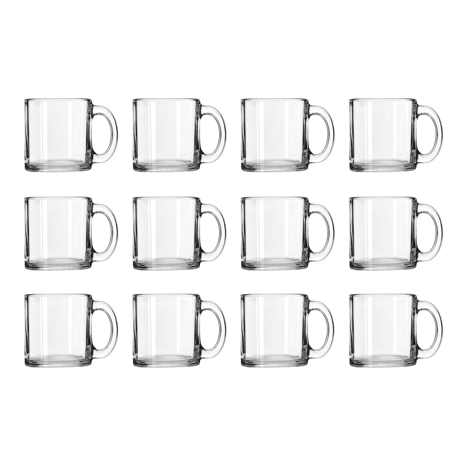 Libbey Robusta Glass Coffee Mug, Clear, 13 Ounce - Image 5