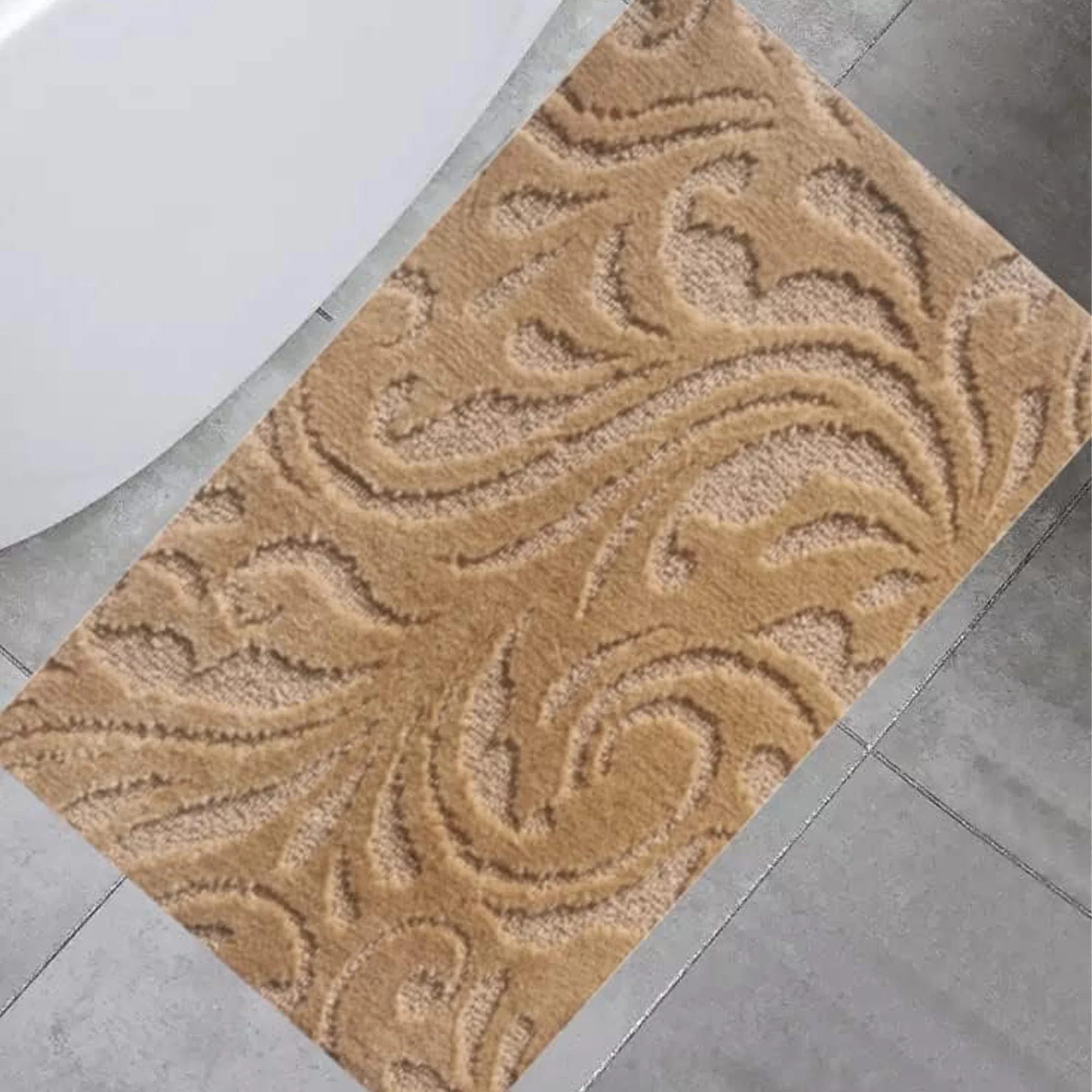 Manchester Scroll Design Non-Slip Soft Bath Rug, 18x30 Inches - Image 21