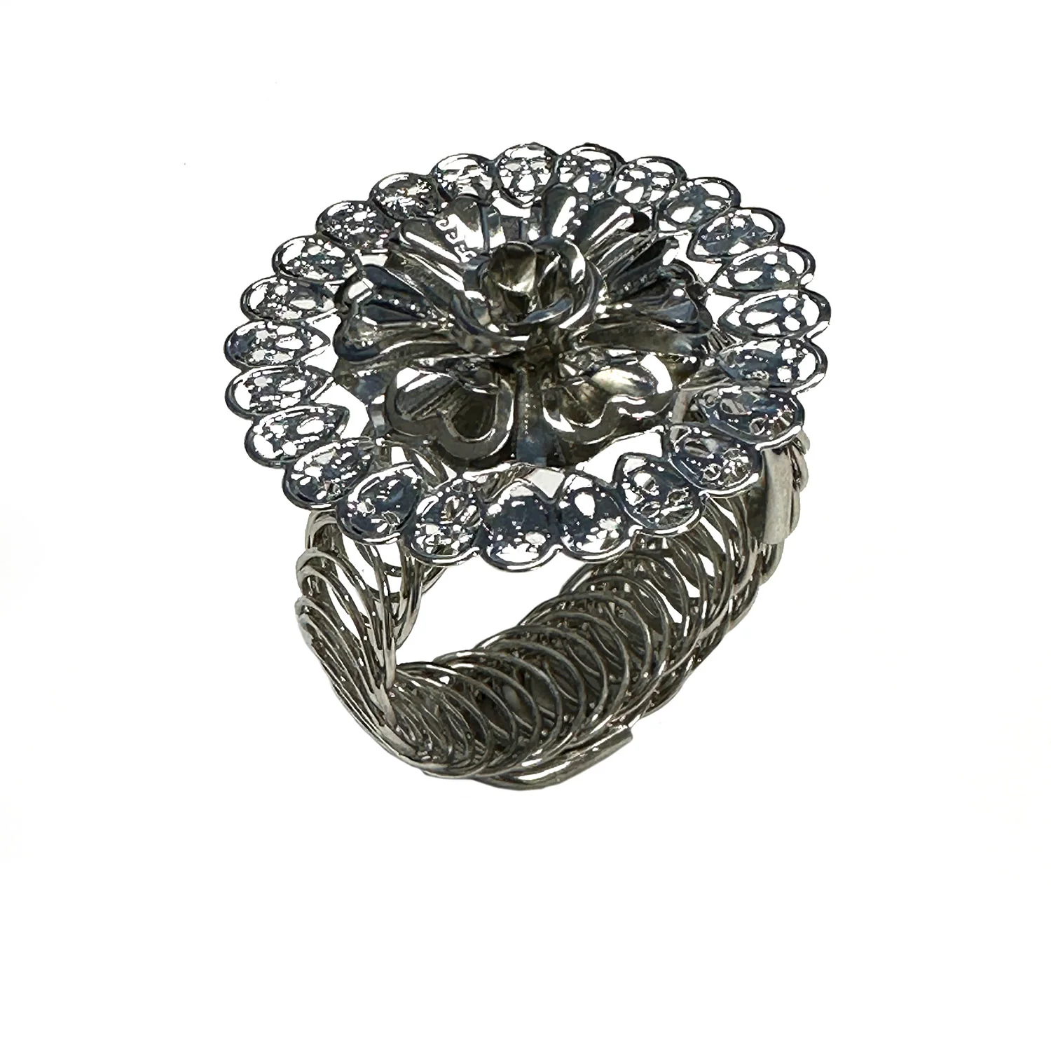 Marigold Decorative One Piece Window Curtain Tieback, Silver - Image 2