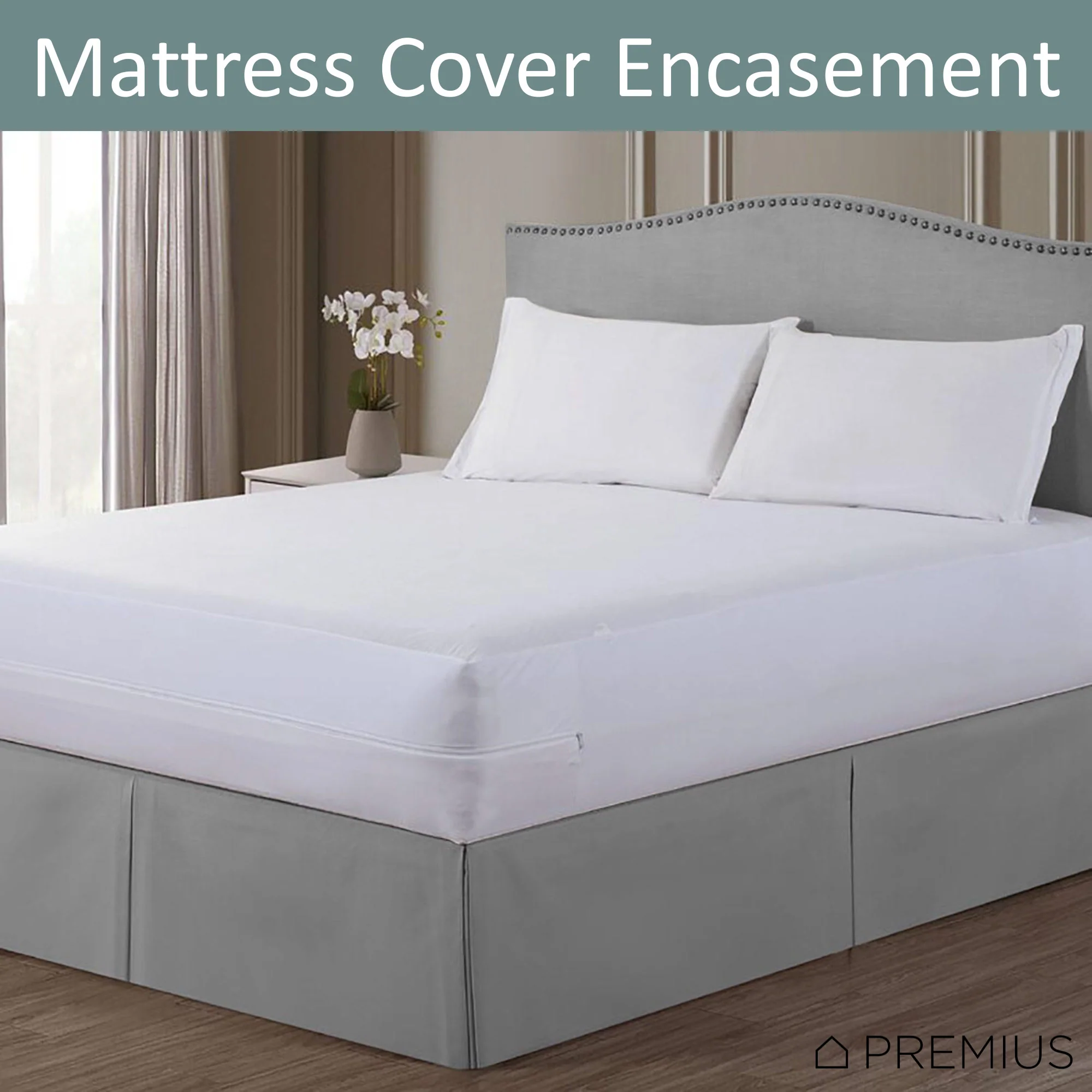 Microfiber Hypoallergenic Waterproof Mattress Cover Protector Encasement, 16 Inches Deep - Image 9