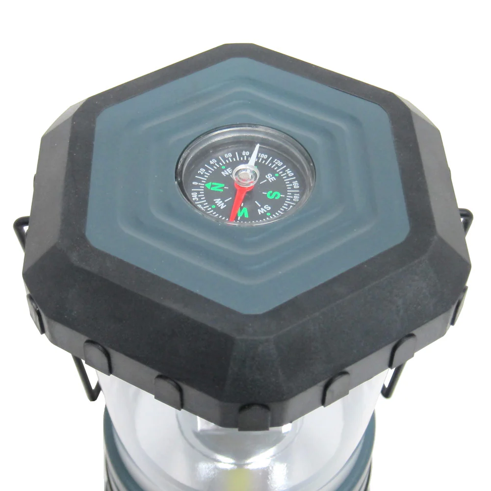 Mighty Power C.o.b. Led Lantern With Compass & Handle, Gray-black, 750 Lumens - Image 3