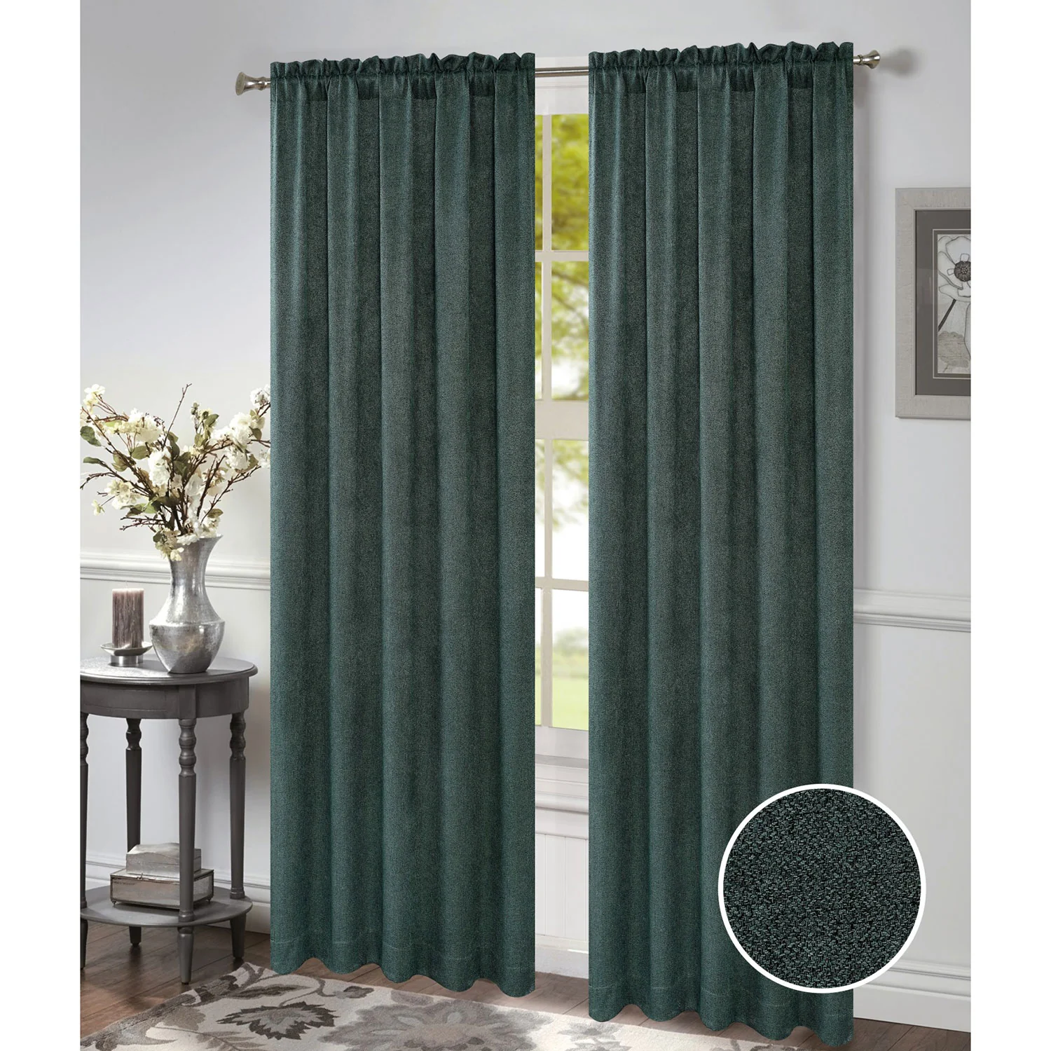 Morgan Rod Pocket Window Panel and Valance Treatment, All Sold Separately - Image 13
