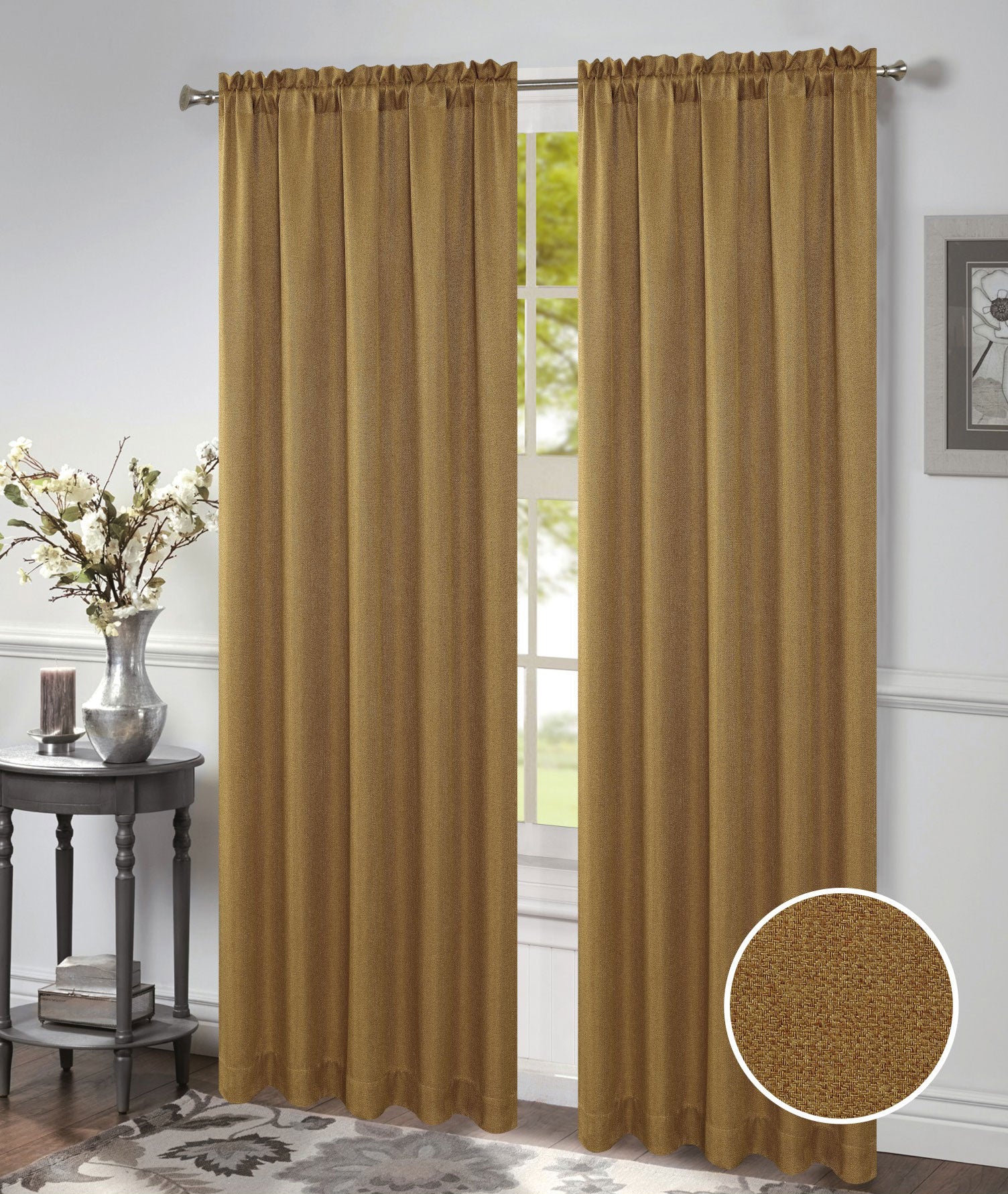 Morgan Rod Pocket Window Panel and Valance Treatment, All Sold Separately - Image 14
