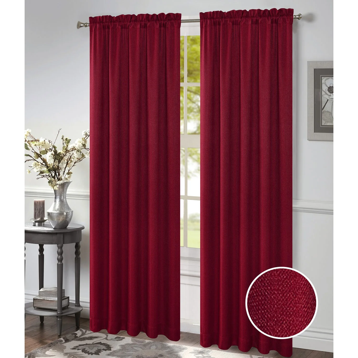 Morgan Rod Pocket Window Panel and Valance Treatment, All Sold Separately - Image 16