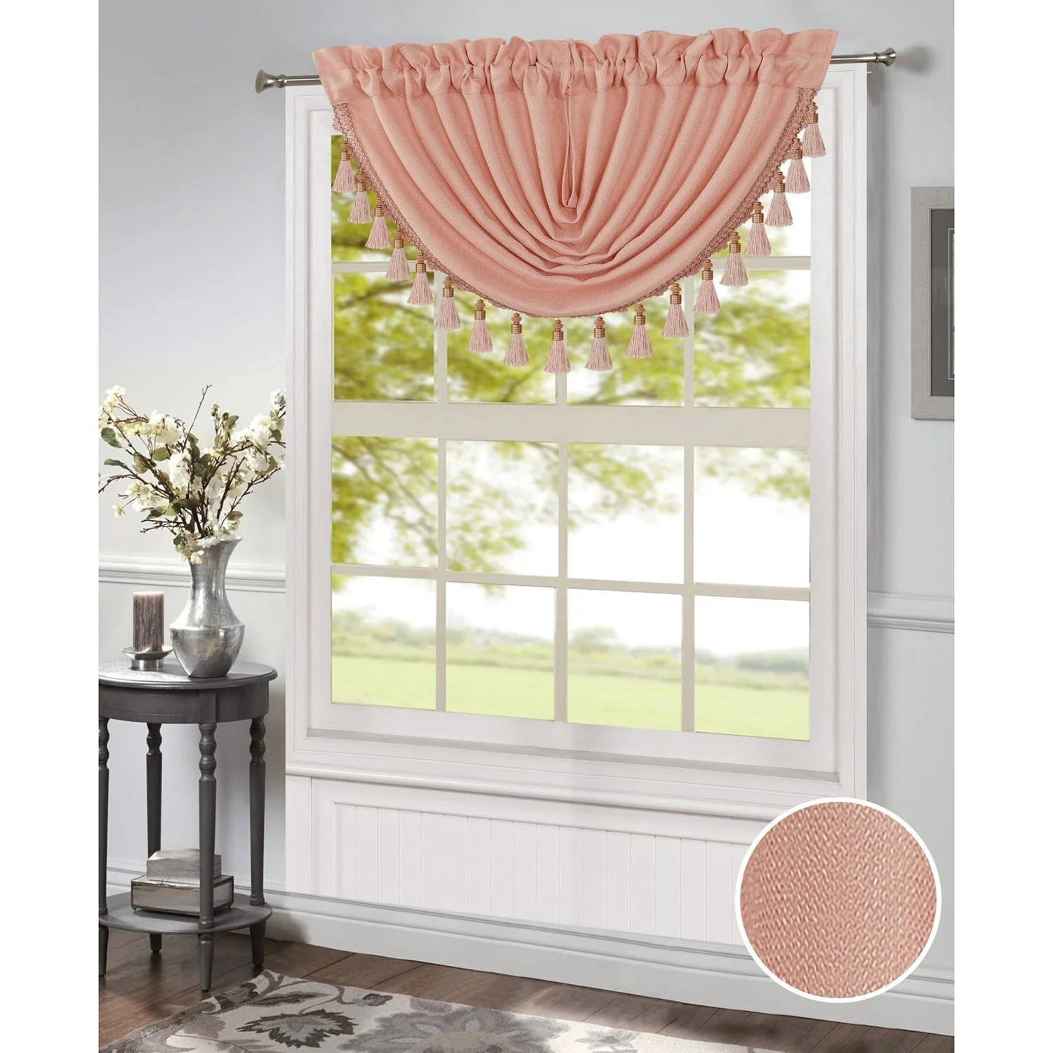 Morgan Rod Pocket Window Panel and Valance Treatment, All Sold Separately - Image 2